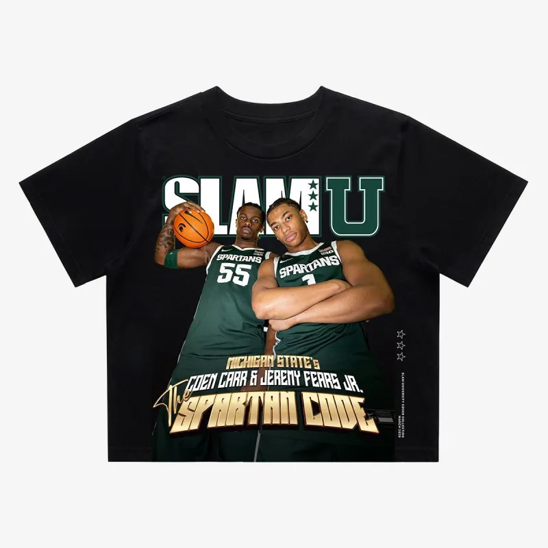 SLAM Crop Cover Tee - Coen Carr + Jeremy Fears Jr. (SLAMU) sold by SLAM Goods