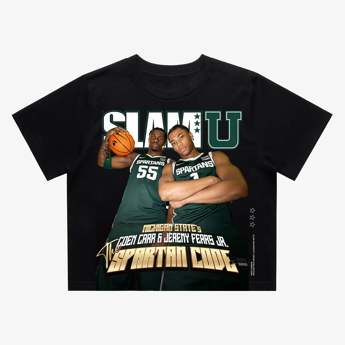 SLAM Crop Cover Tee - Coen Carr + Jeremy Fears Jr. (SLAMU) sold by SLAM Goods