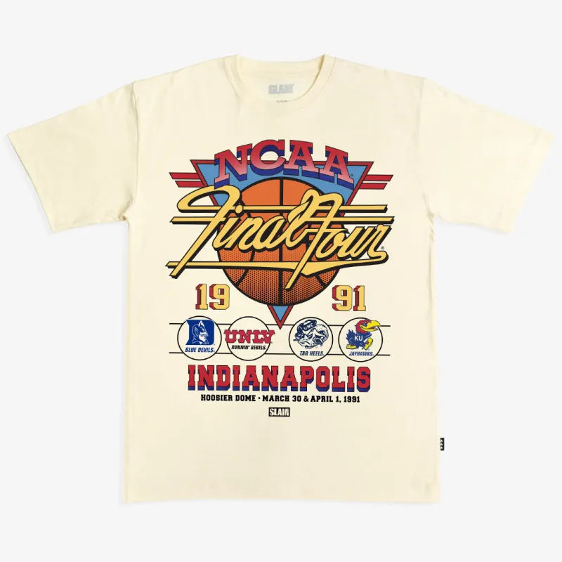 NCAA '91 Men's Final Four Heavy Tee made by Slam