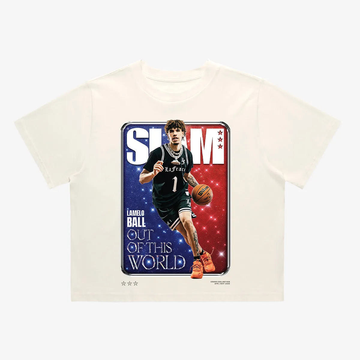 SLAM Crop Cover Tee - LaMelo Ball (SLAM 237) sold by SLAM Goods product image thumbnail 2
