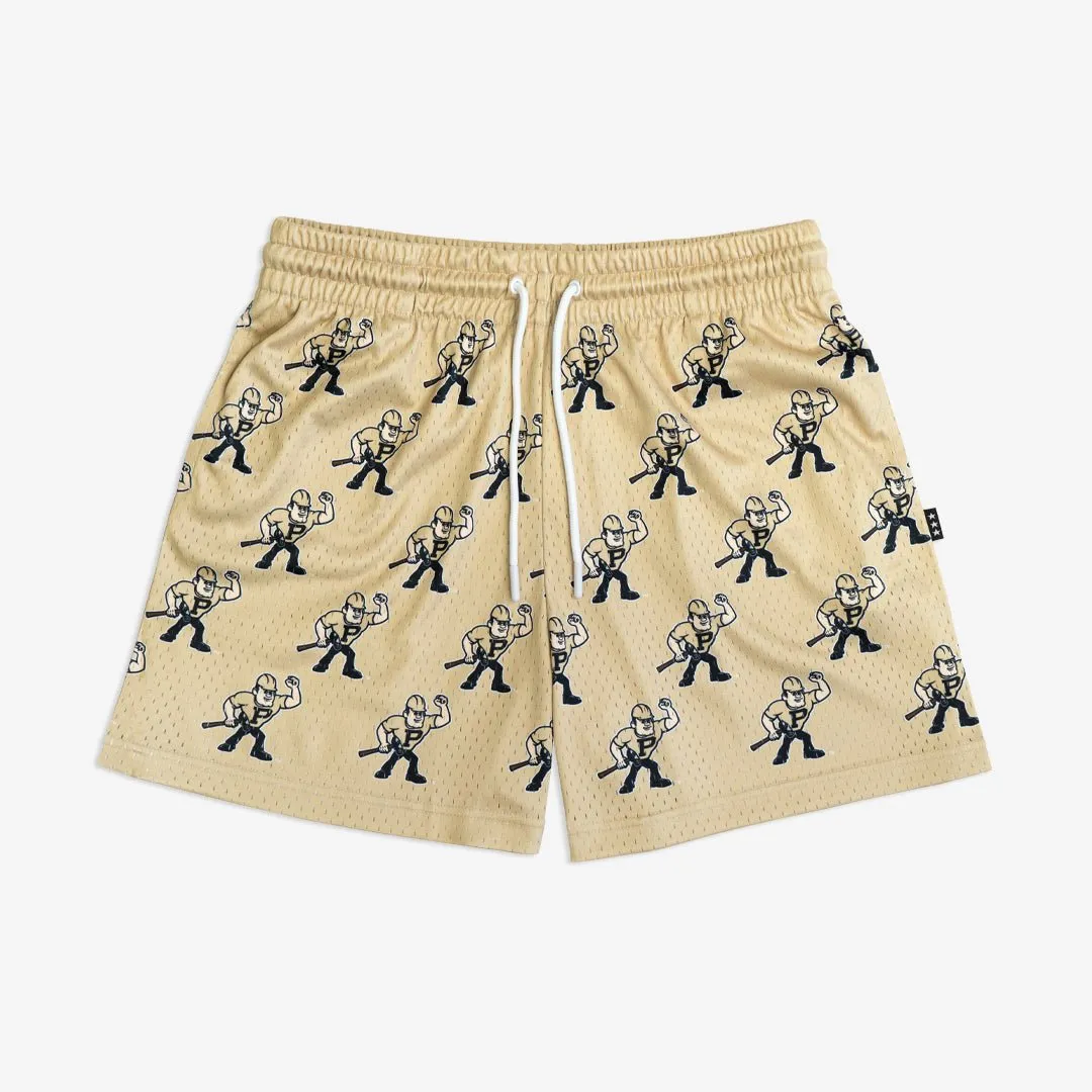 Purdue All-Over Logo Shorts sold by SLAM Goods