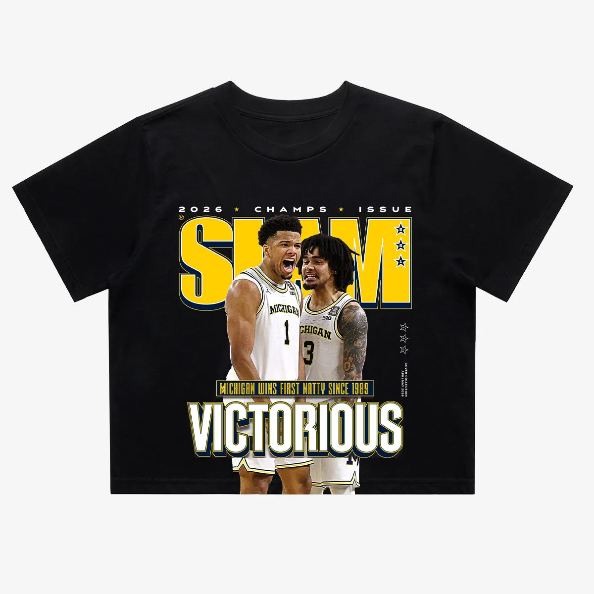SLAM Crop Cover Tee - Michigan '26 Men's National Champions (SLAM 261) sold by SLAM Goods product image thumbnail 2
