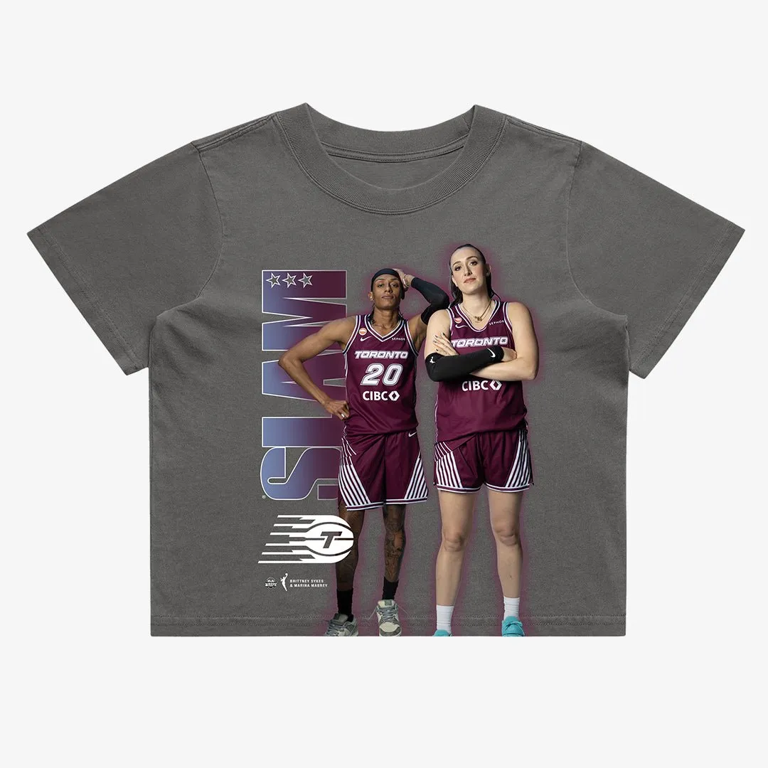 Marina Mabrey + Brittney Sykes Remix Crop Tee (SLAM 262) sold by SLAM Goods