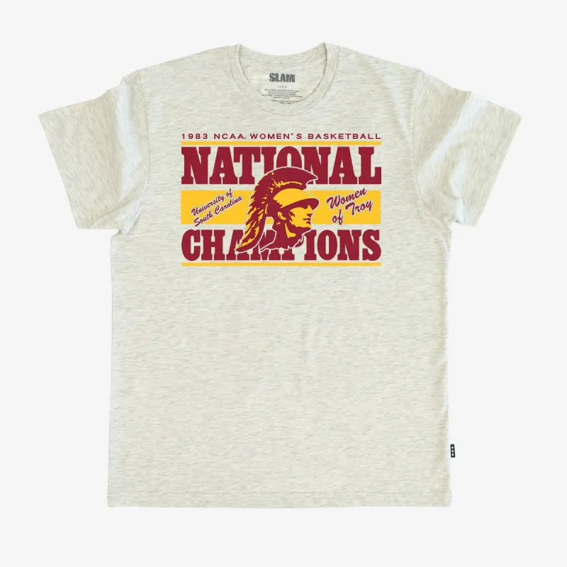 USC Women's '83 National Champions Heritage Tee made by Slam