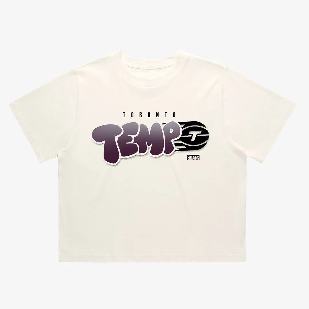Toronto Tempo Bubble Script Crop Tee sold by SLAM Goods product image thumbnail 2