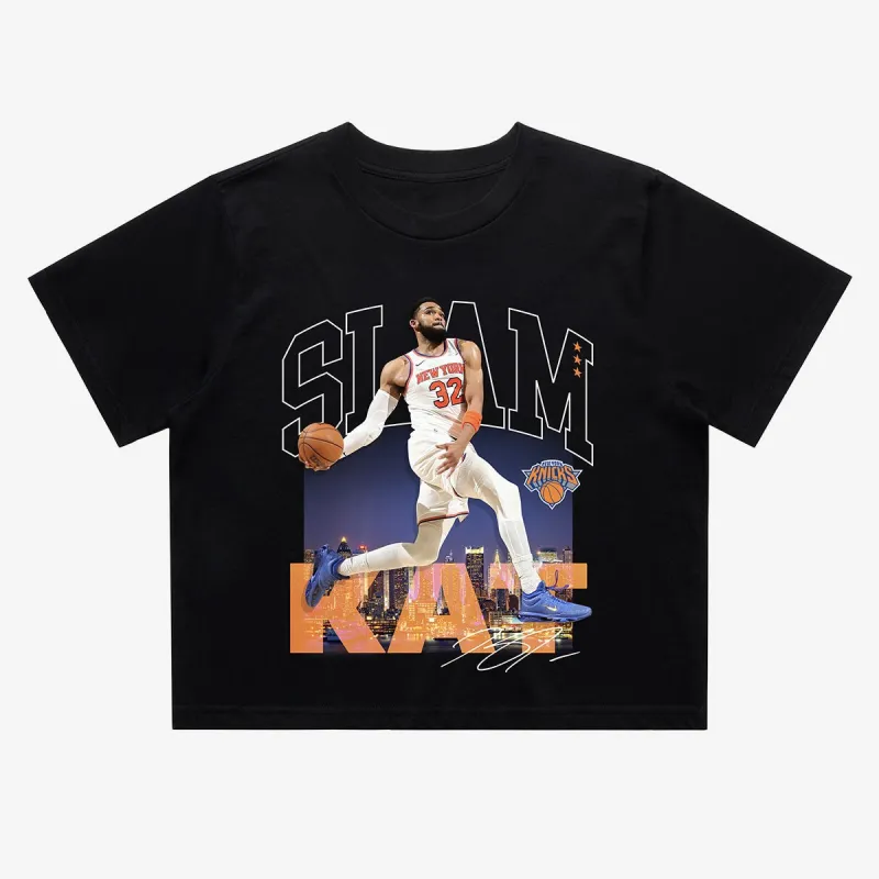 New York Knicks Karl-Anthony Towns Crop Tee made by Slam