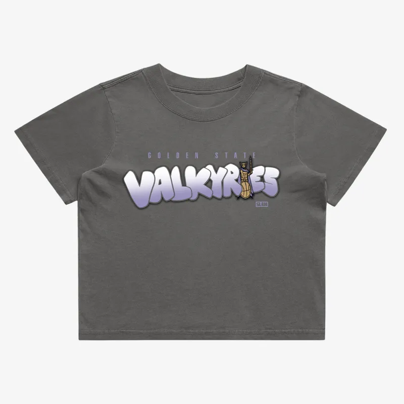 Golden State Valkyries Bubble Script Crop Tee made by Slam