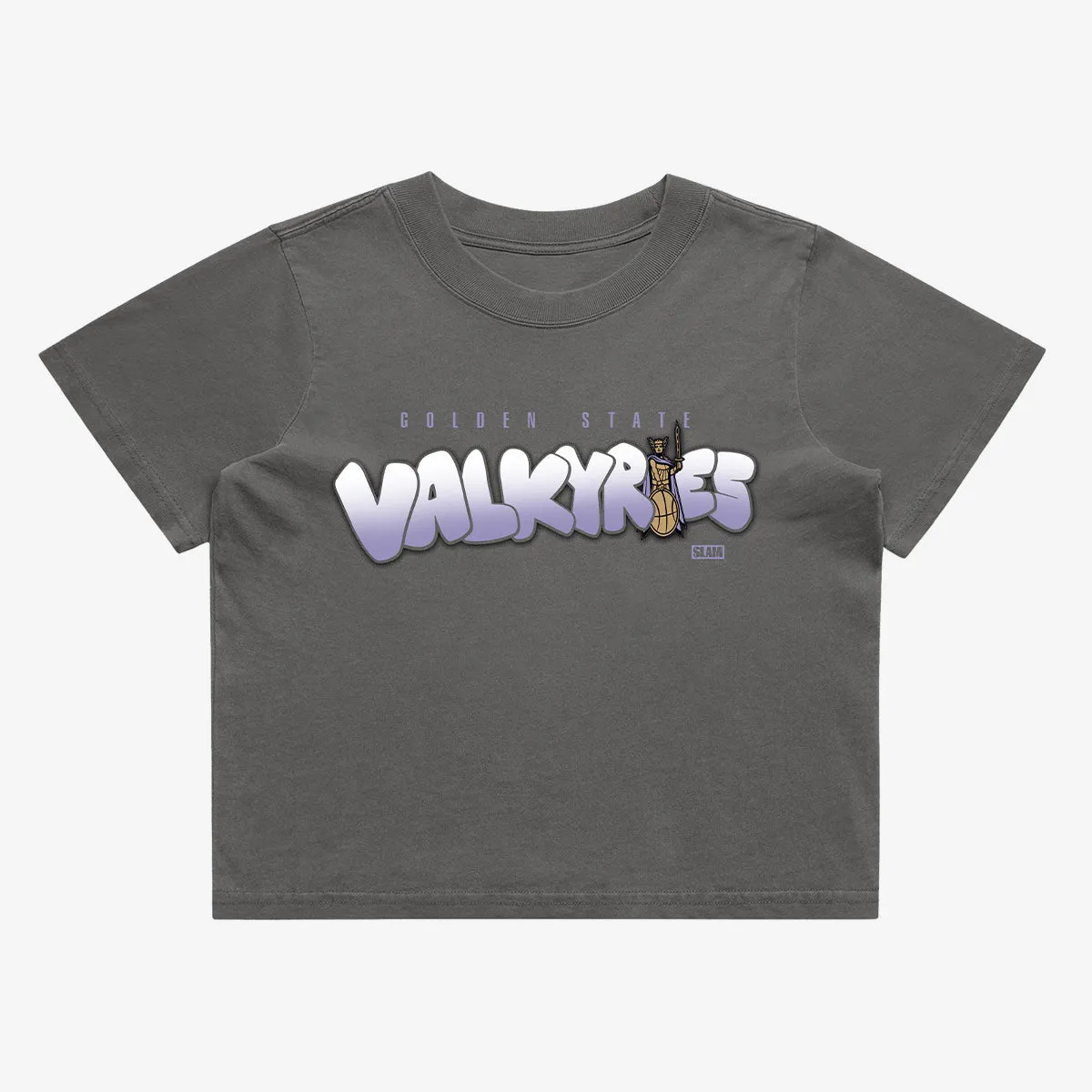 Golden State Valkyries Bubble Script Crop Tee sold by SLAM Goods