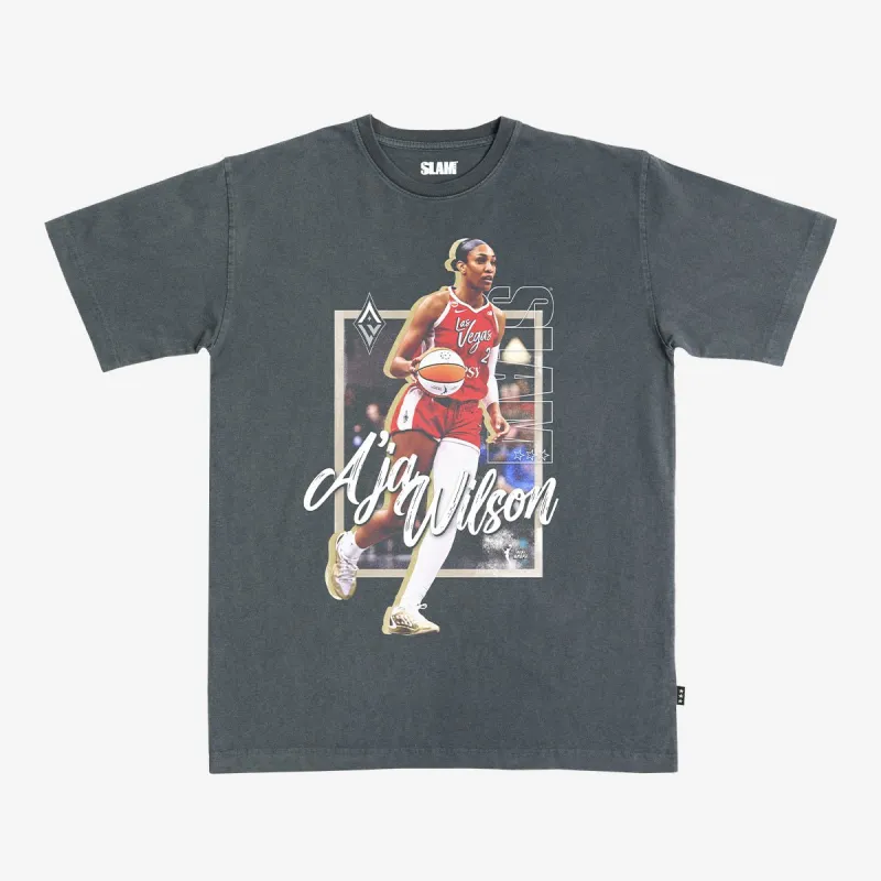 Las Vegas Aces Player Heavy Tee - A'ja Wilson (SLAM 262) made by Slam