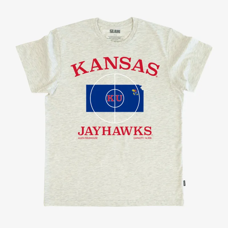 Kansas Half Court Heritage Tee made by Slam