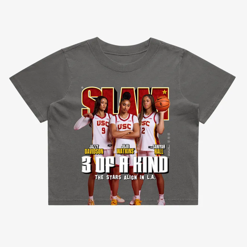 SLAM Women's Crop Cover Tee - USC WBB (SLAM 265) made by Slam