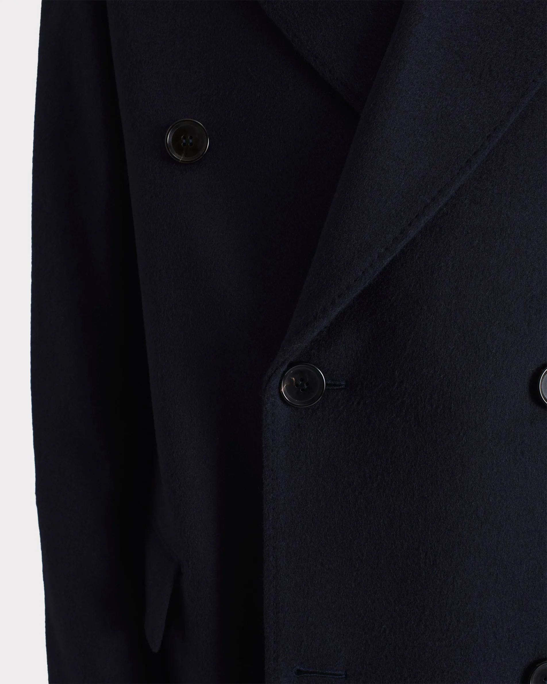 DOUBLE-BREASTED COAT IN WOOL TWILL - NAVY sold by Husbands Paris product image thumbnail 5