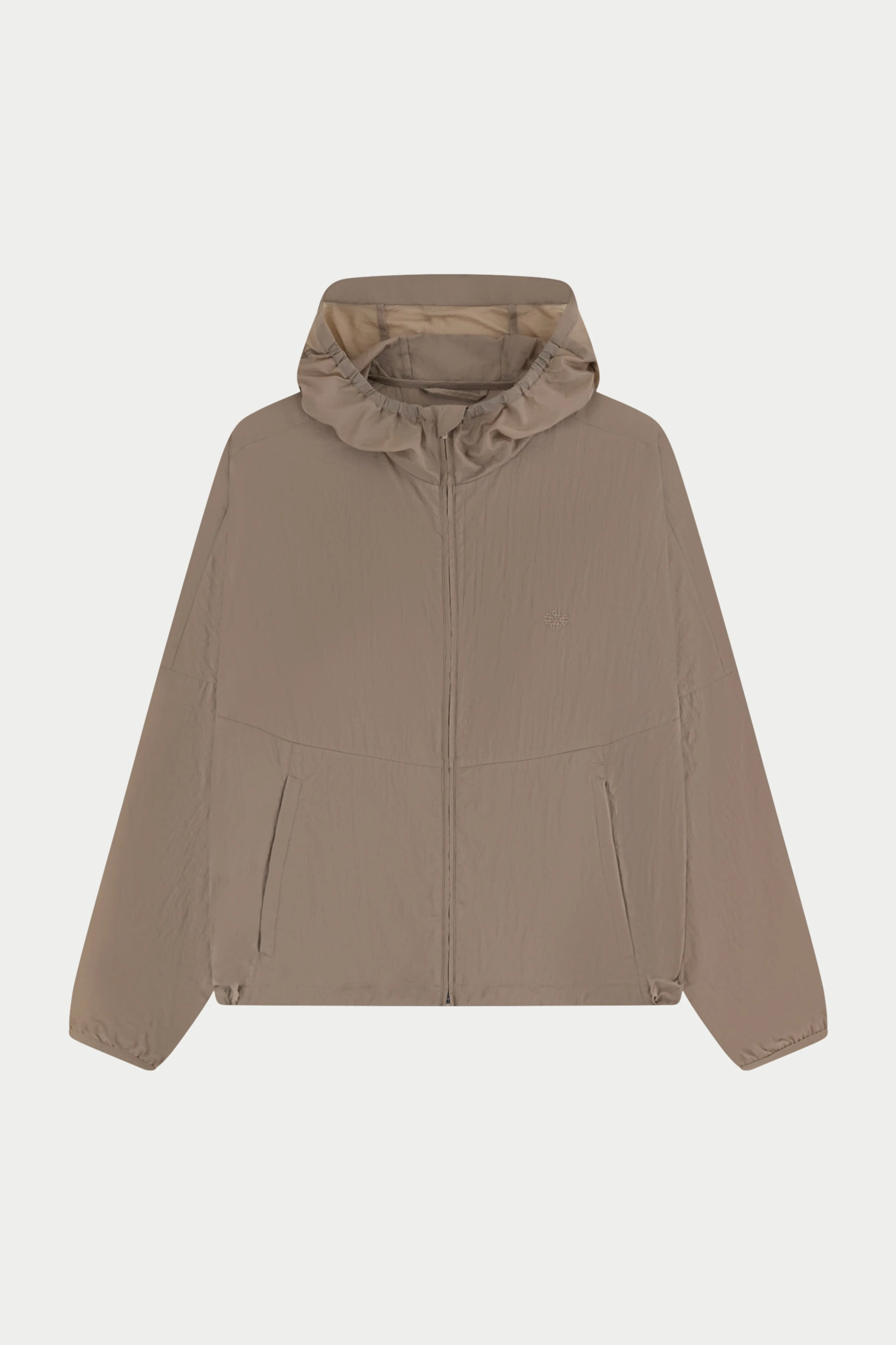 TRANSLUCENT WINDBREAKER - SAND sold by The Couture Club