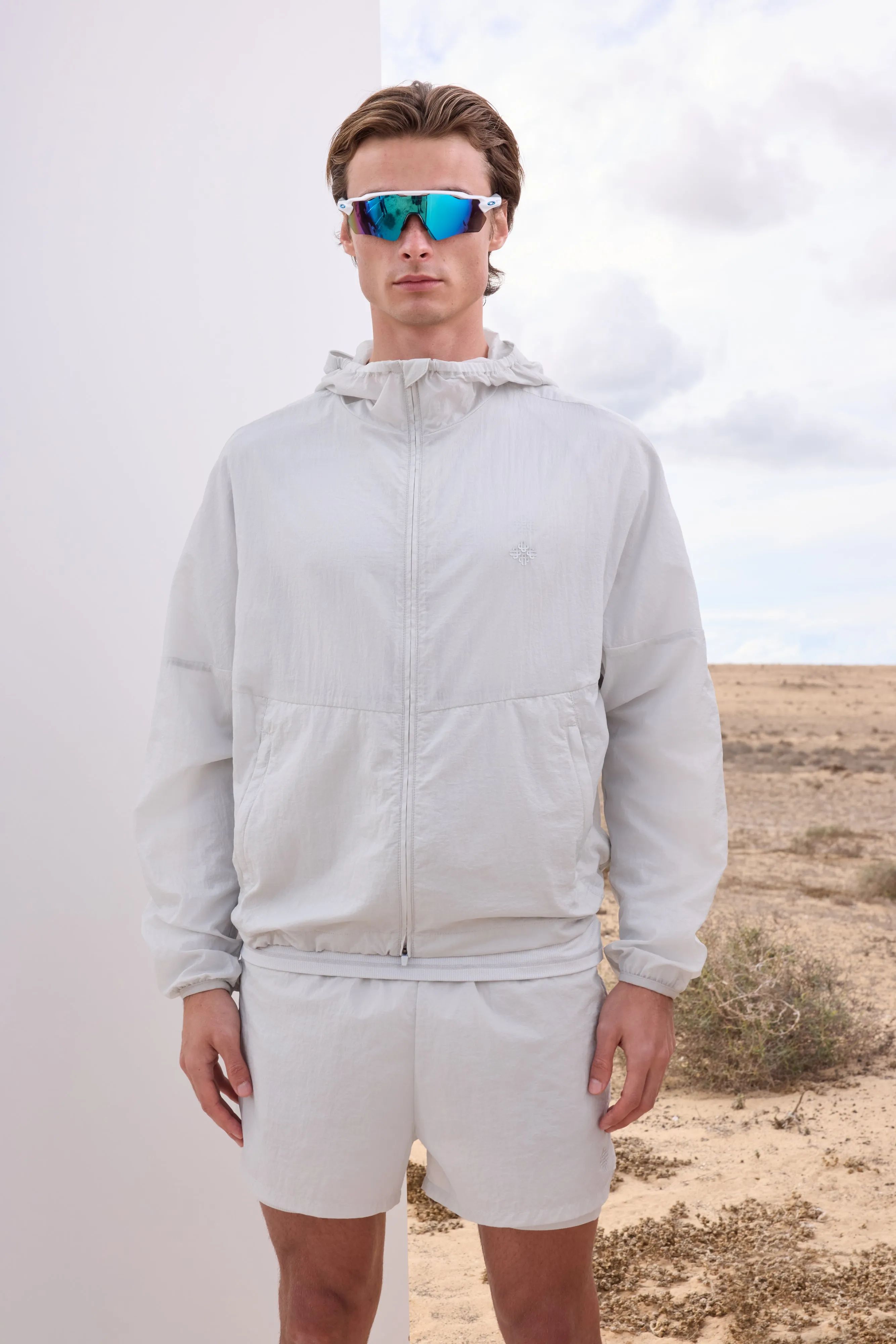 TRANSLUCENT WINDBREAKER - WHITE sold by The Couture Club product image thumbnail 2