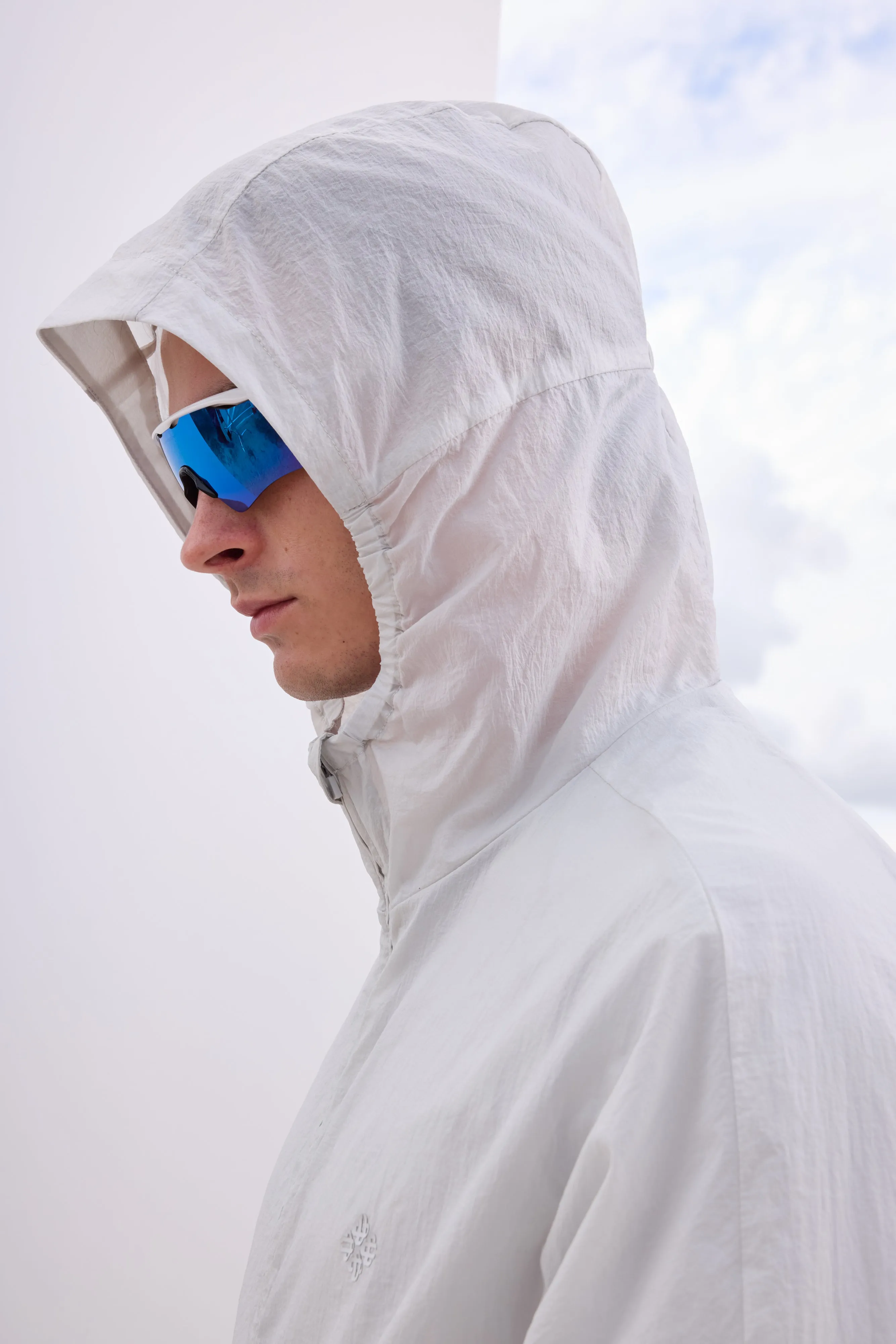TRANSLUCENT WINDBREAKER - WHITE sold by The Couture Club product image thumbnail 5