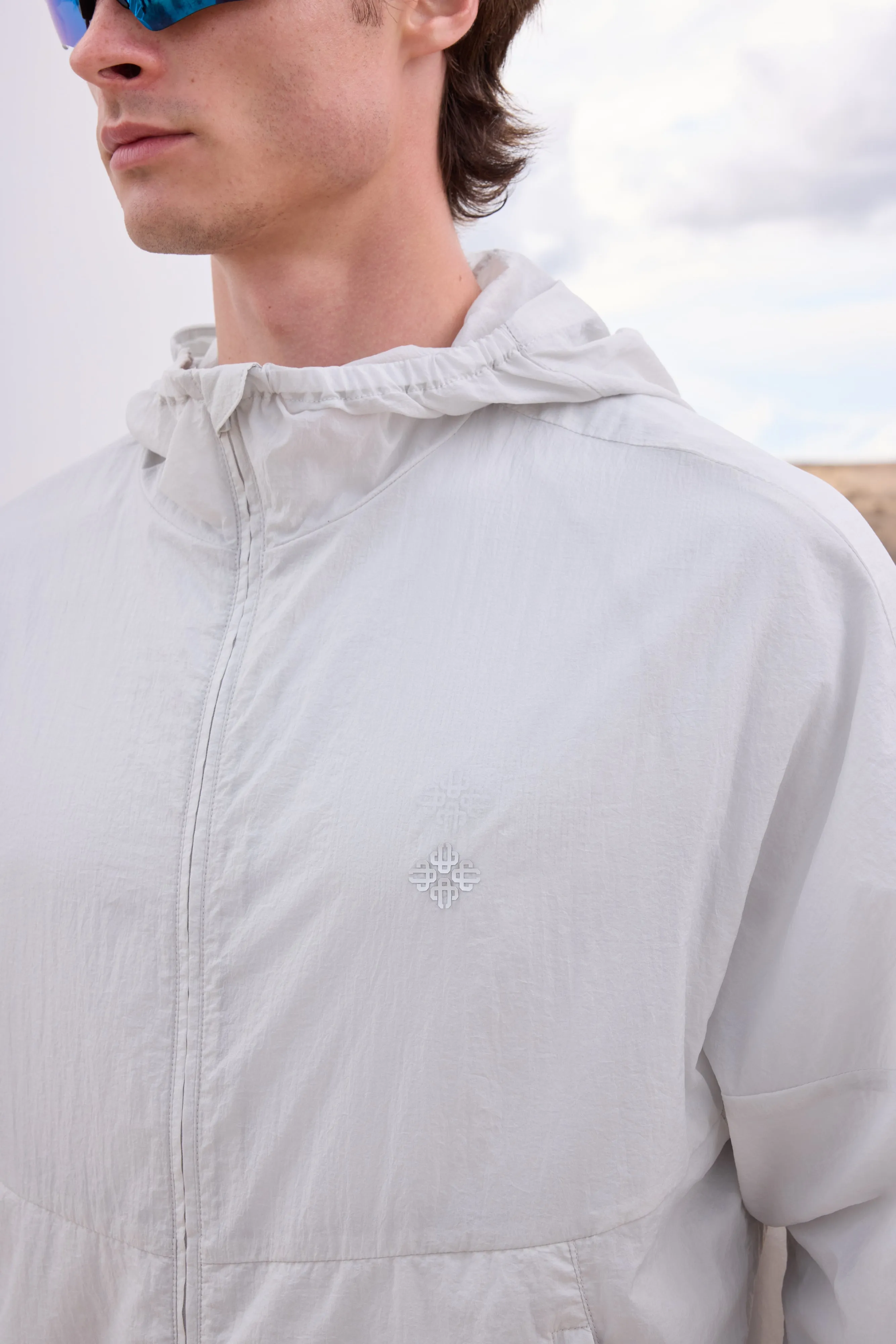 TRANSLUCENT WINDBREAKER - WHITE sold by The Couture Club product image thumbnail 4