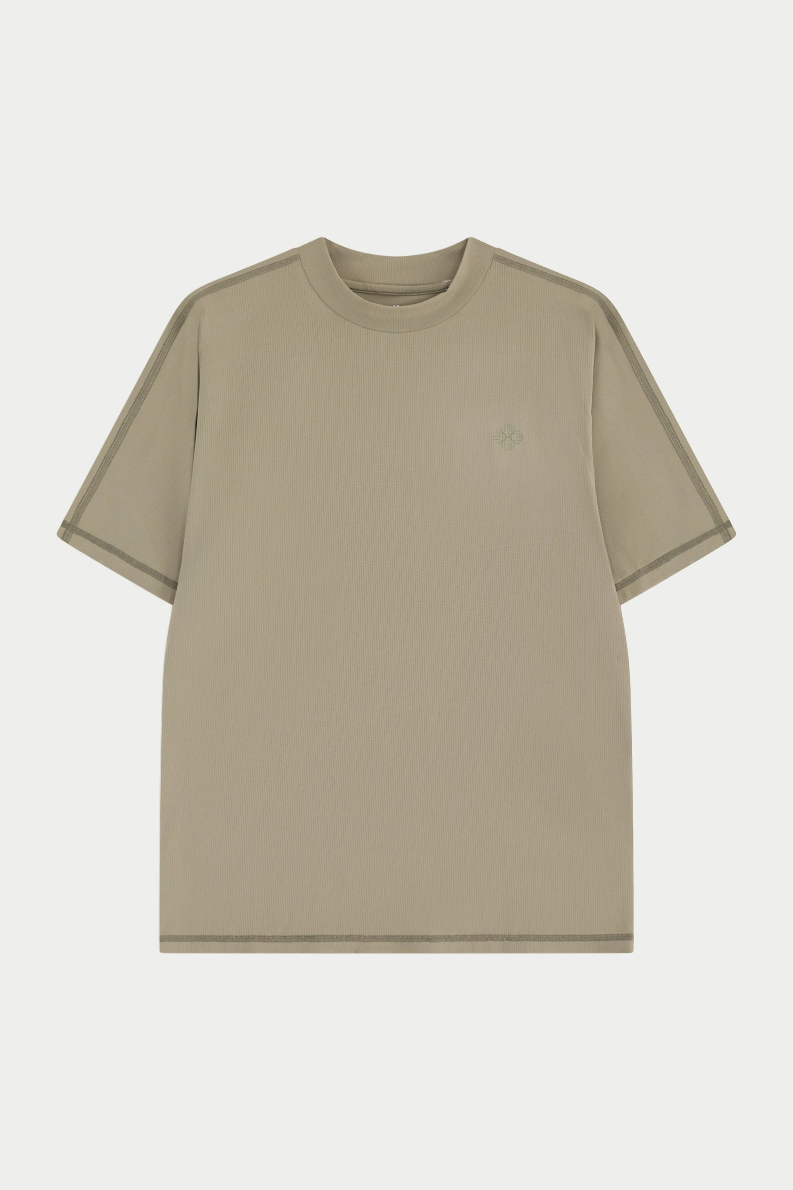 SHORT SLEEVE TRAINING TOP - KHAKI sold by The Couture Club