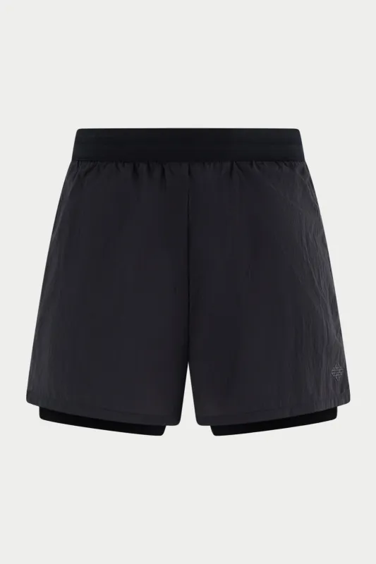2-1 TRANSLUCENT RUN SHORT - BLACK sold by The Couture Club