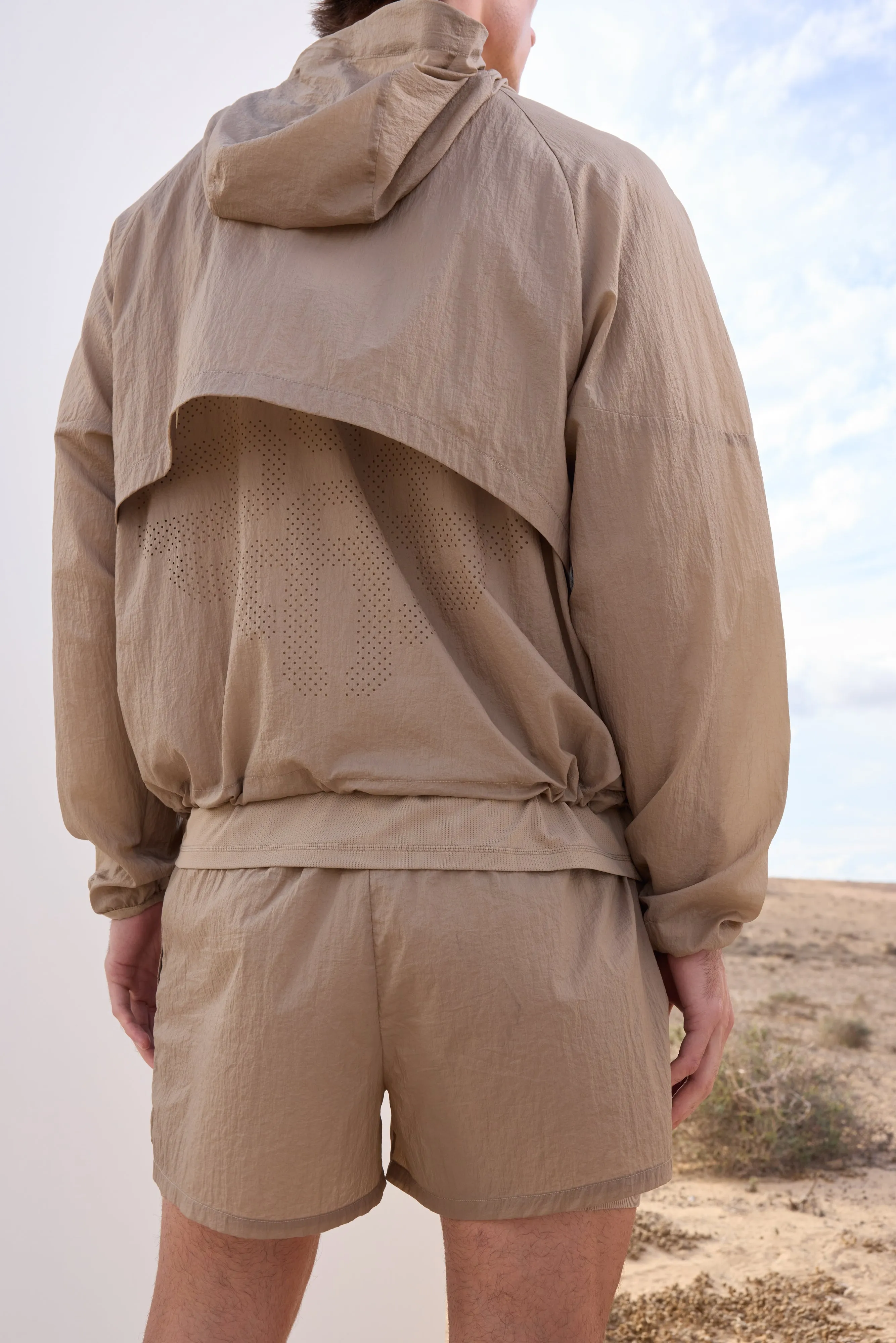 2-1 TRANSLUCENT RUN SHORT - SAND sold by The Couture Club product image thumbnail 4