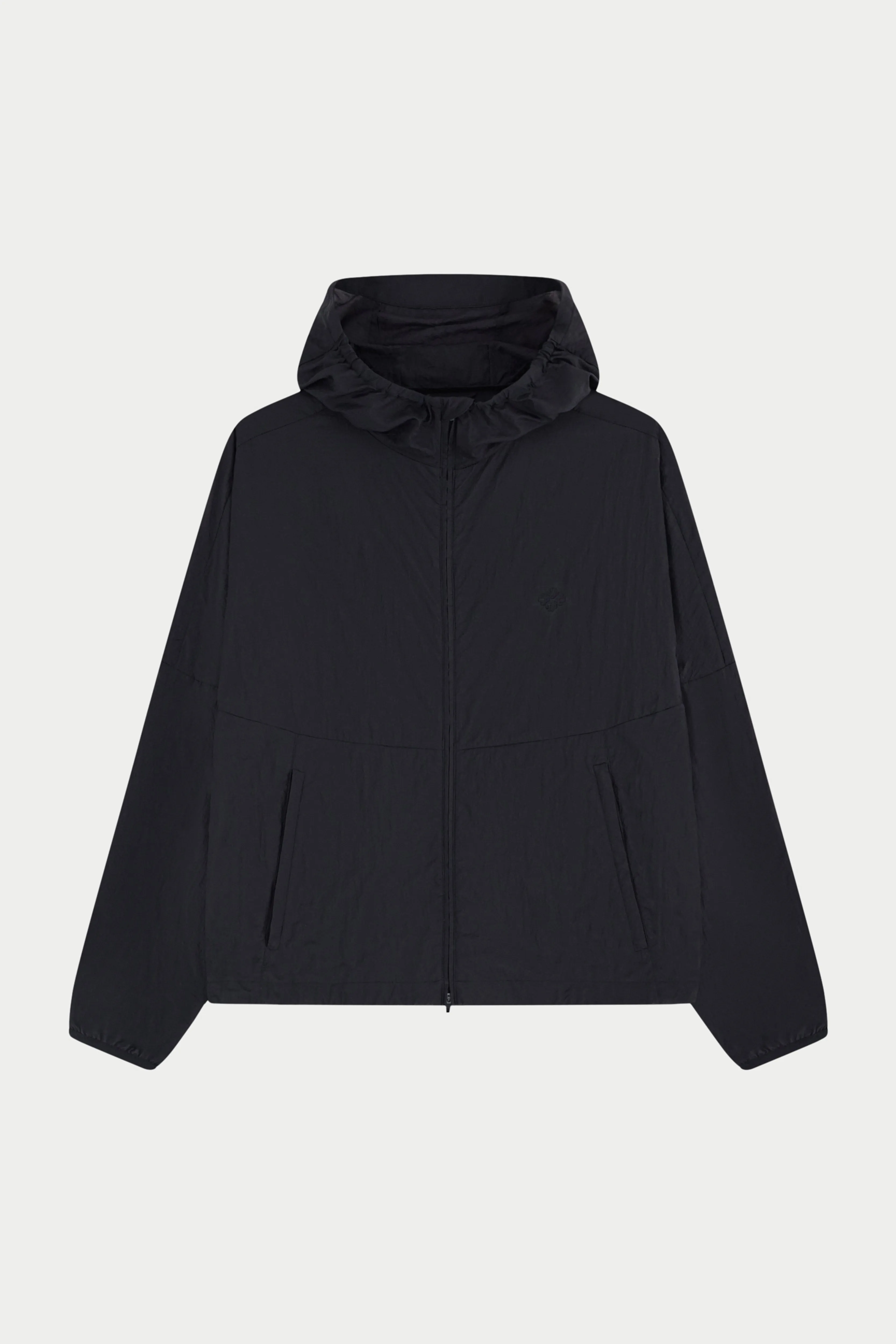 TRANSLUCENT WINDBREAKER - BLACK sold by The Couture Club