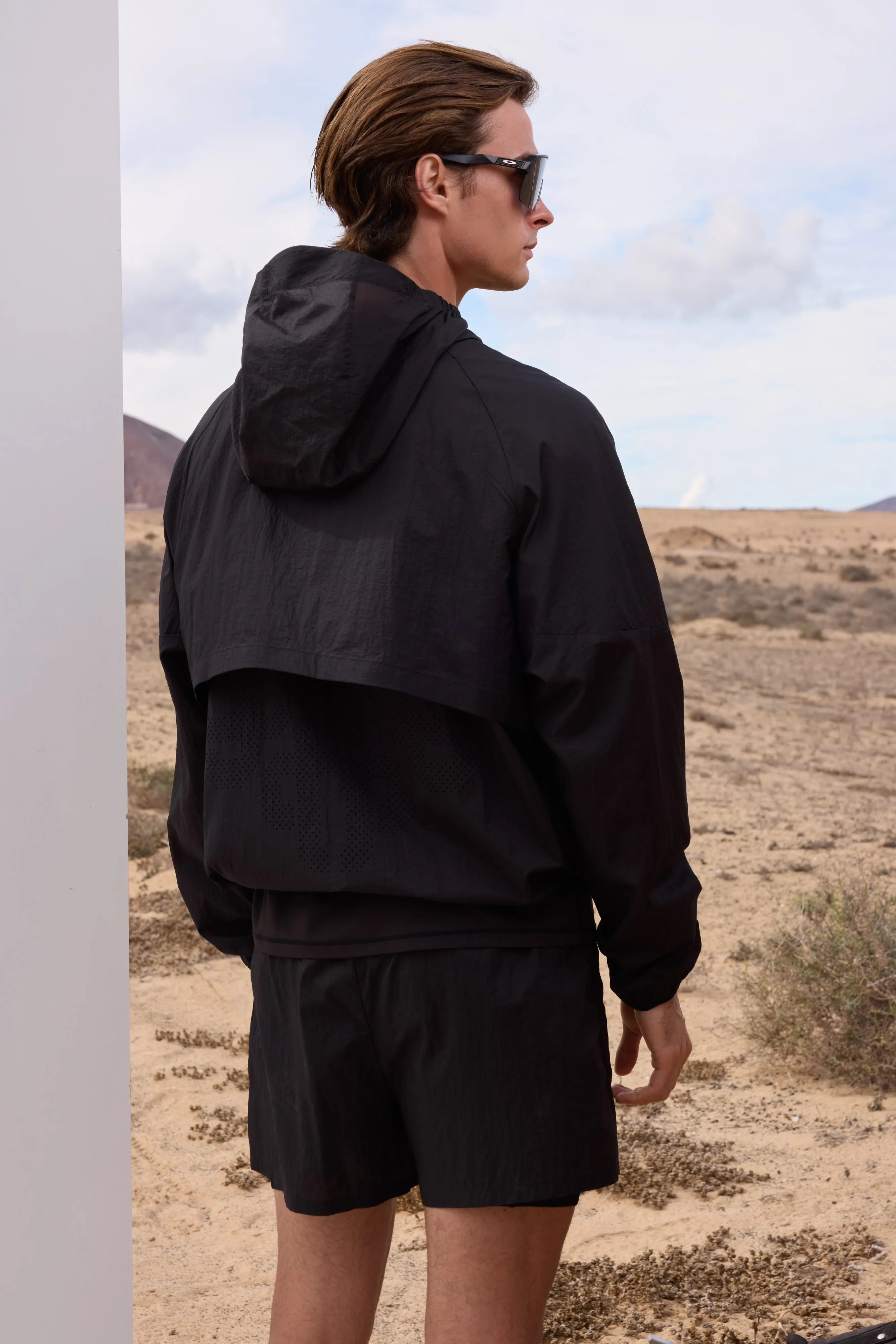 TRANSLUCENT WINDBREAKER - BLACK sold by The Couture Club product image thumbnail 3