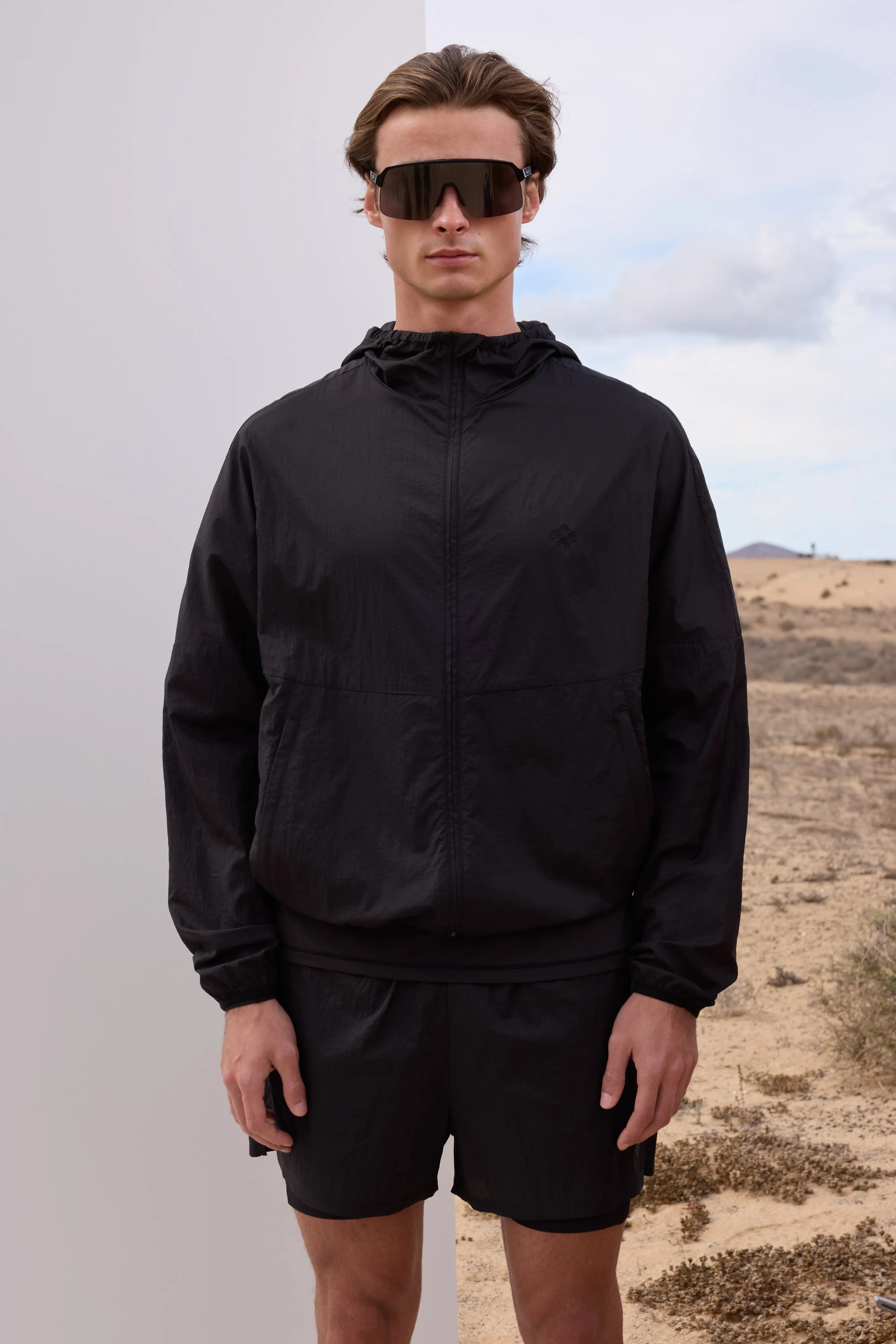 TRANSLUCENT WINDBREAKER - BLACK sold by The Couture Club product image thumbnail 2