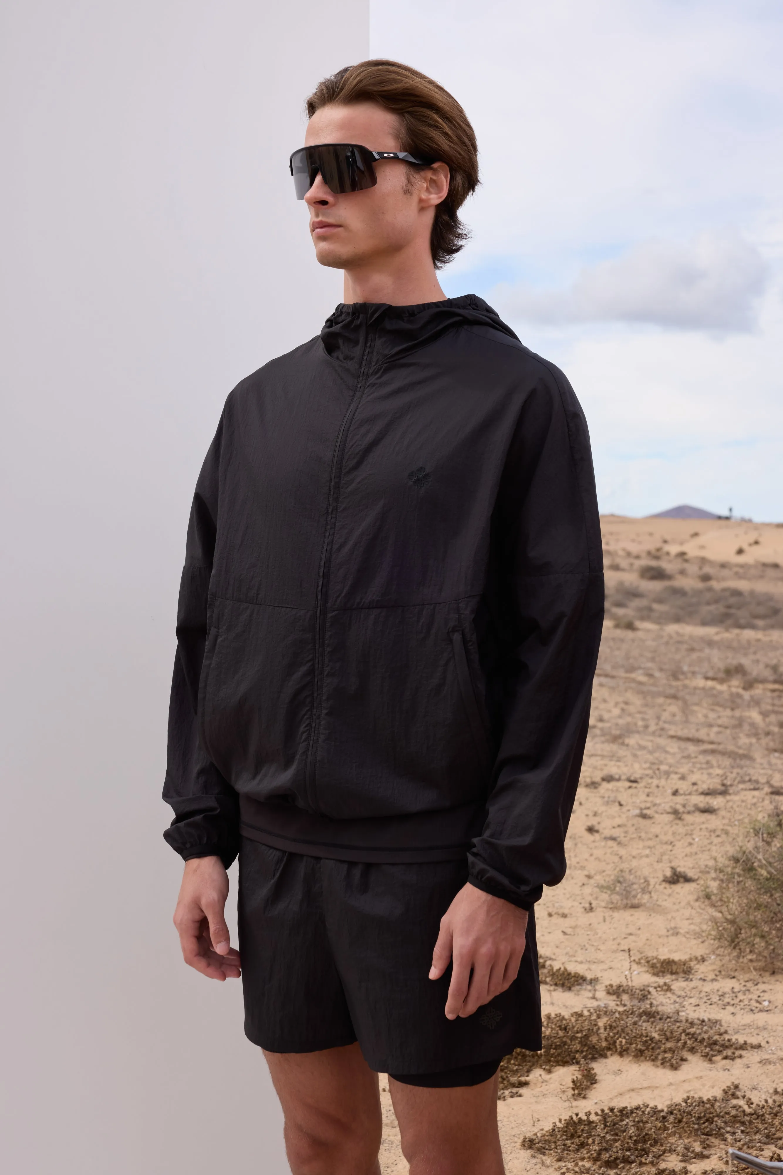 TRANSLUCENT WINDBREAKER - BLACK sold by The Couture Club product image thumbnail 4