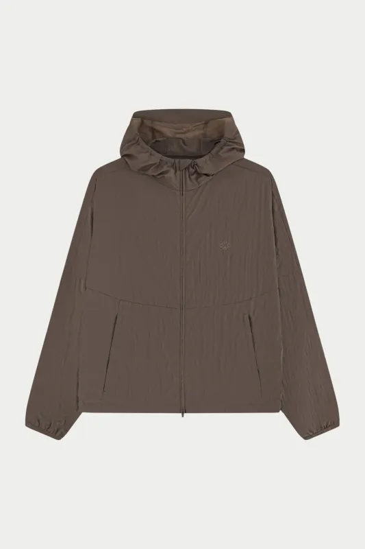 TRANSLUCENT WINDBREAKER - BROWN sold by The Couture Club