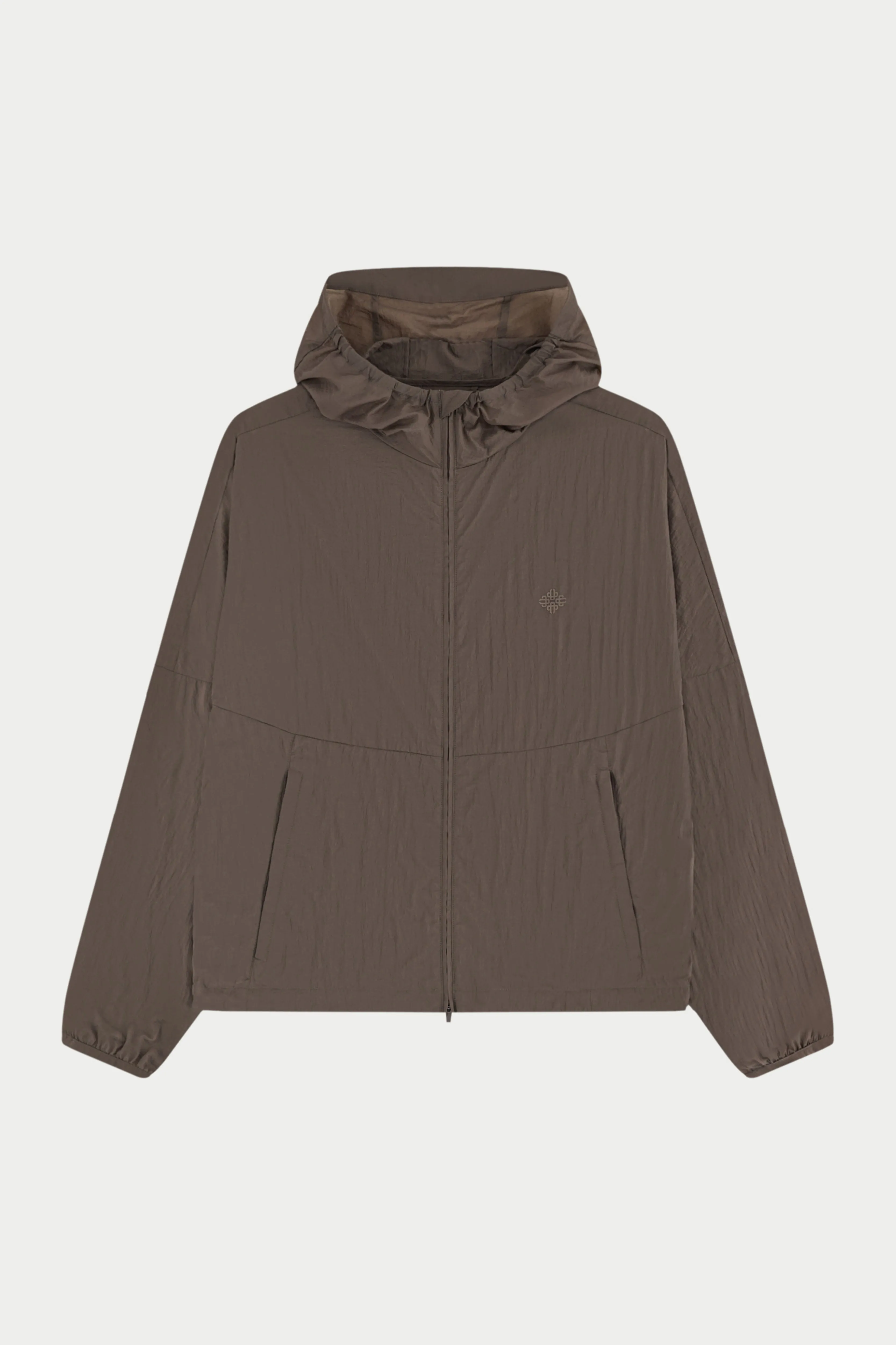 TRANSLUCENT WINDBREAKER - BROWN sold by The Couture Club