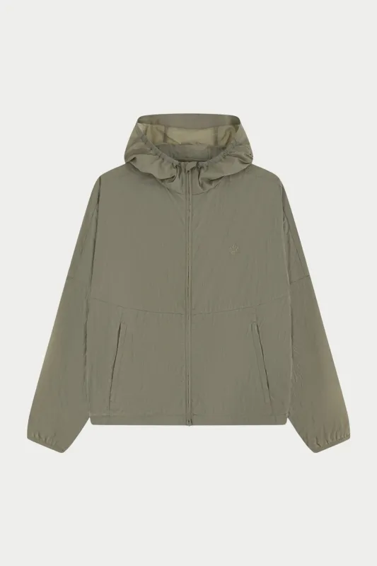 TRANSLUCENT WINDBREAKER - KHAKI sold by The Couture Club