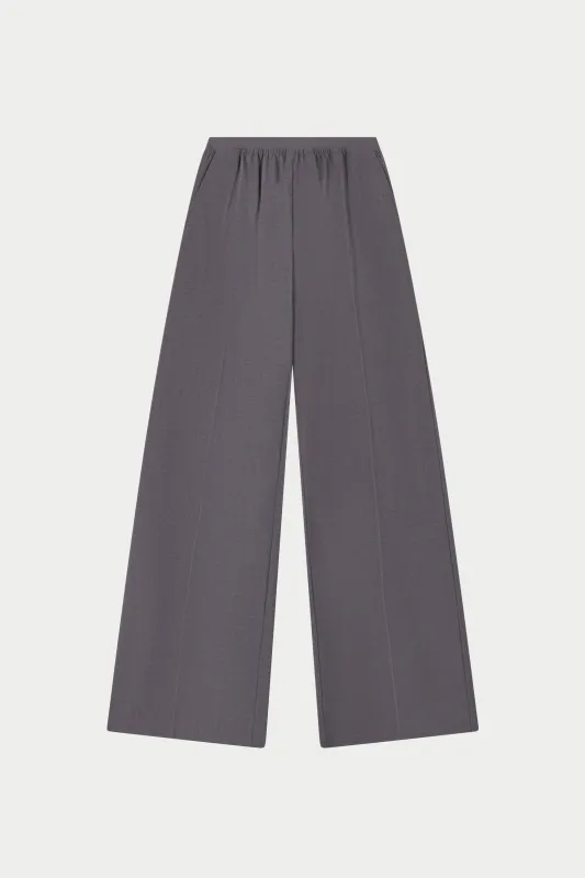 TAILORED WAISTBAND DETAIL TROUSERS - GREY sold by The Couture Club