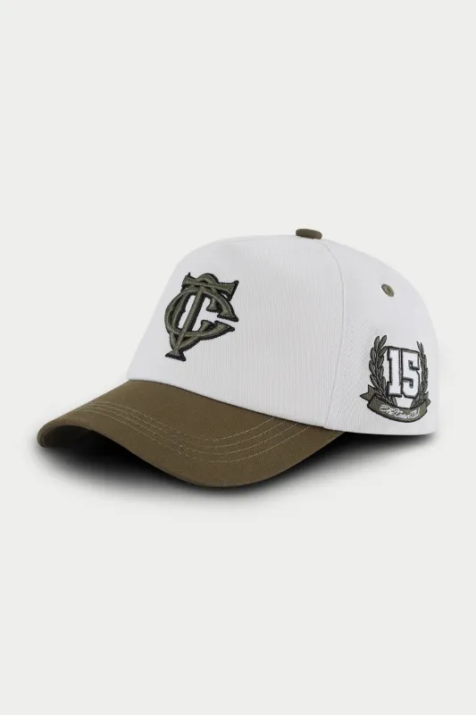 MONOGRAM WORLD SERIES CAP - KHAKI sold by The Couture Club