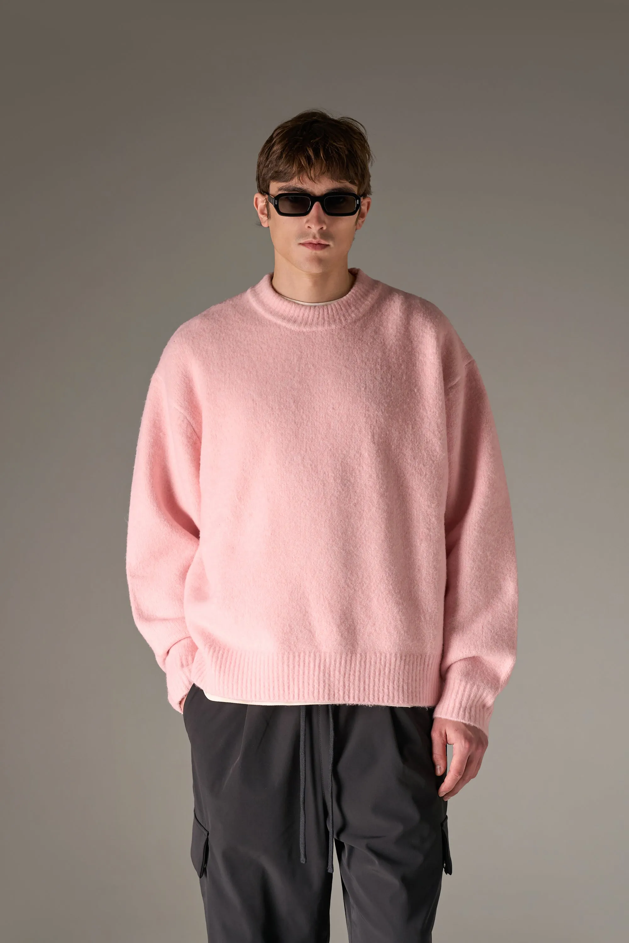 COPYRIGHT BRUSHED KNIT JUMPER - PINK sold by The Couture Club product image thumbnail 4