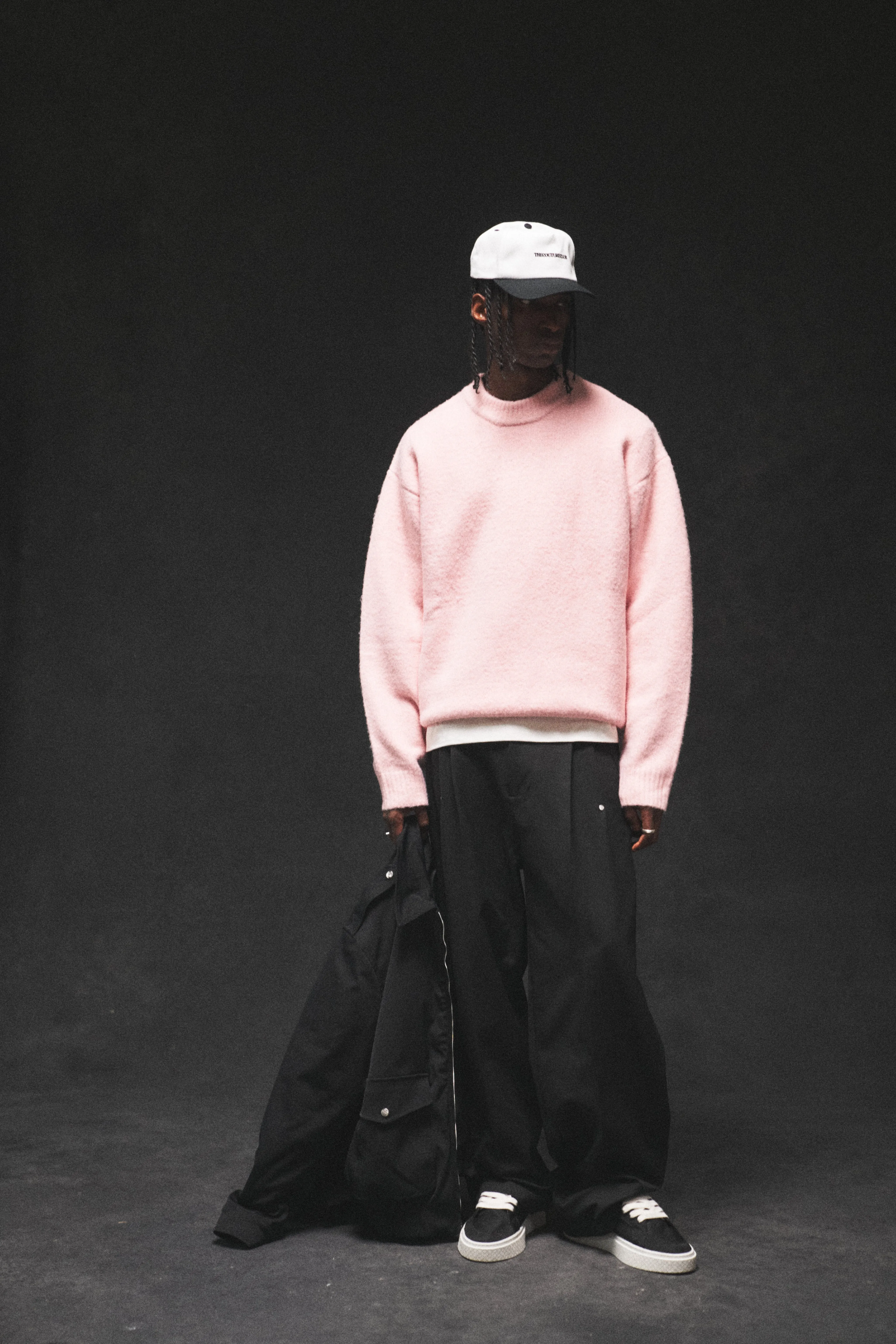 COPYRIGHT BRUSHED KNIT JUMPER - PINK sold by The Couture Club product image thumbnail 3