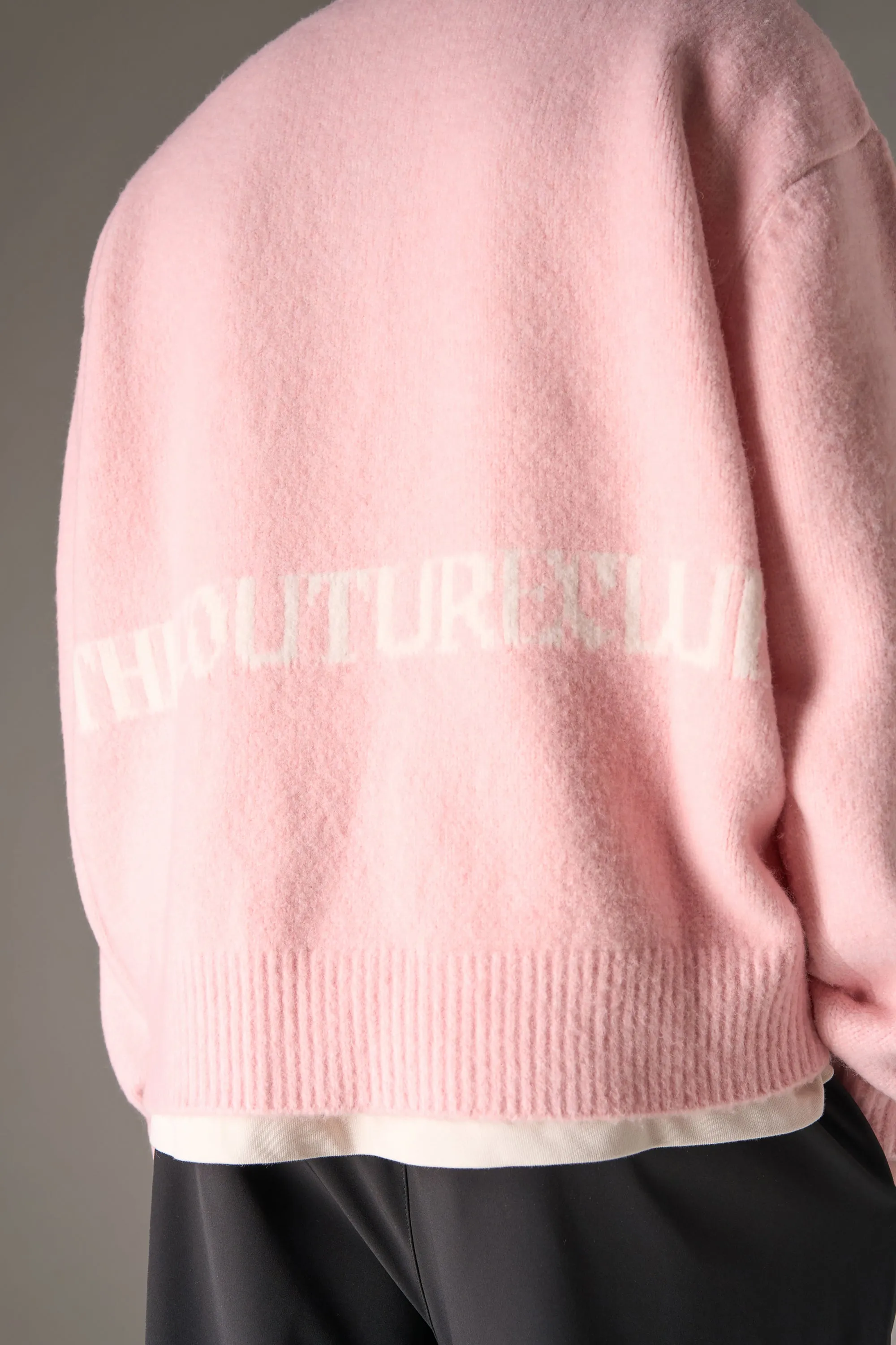 COPYRIGHT BRUSHED KNIT JUMPER - PINK sold by The Couture Club product image thumbnail 5
