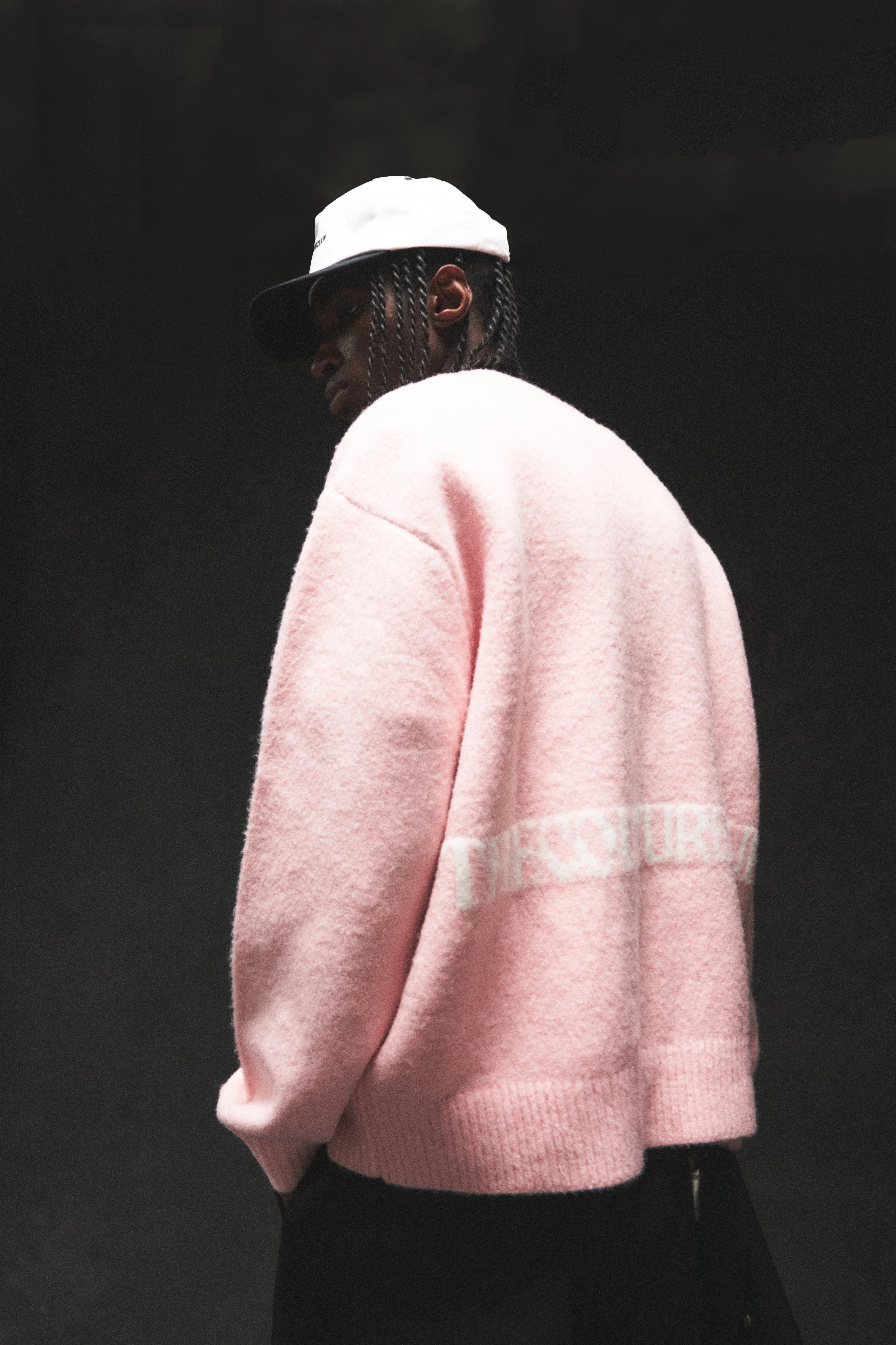 COPYRIGHT BRUSHED KNIT JUMPER - PINK sold by The Couture Club product image thumbnail 2