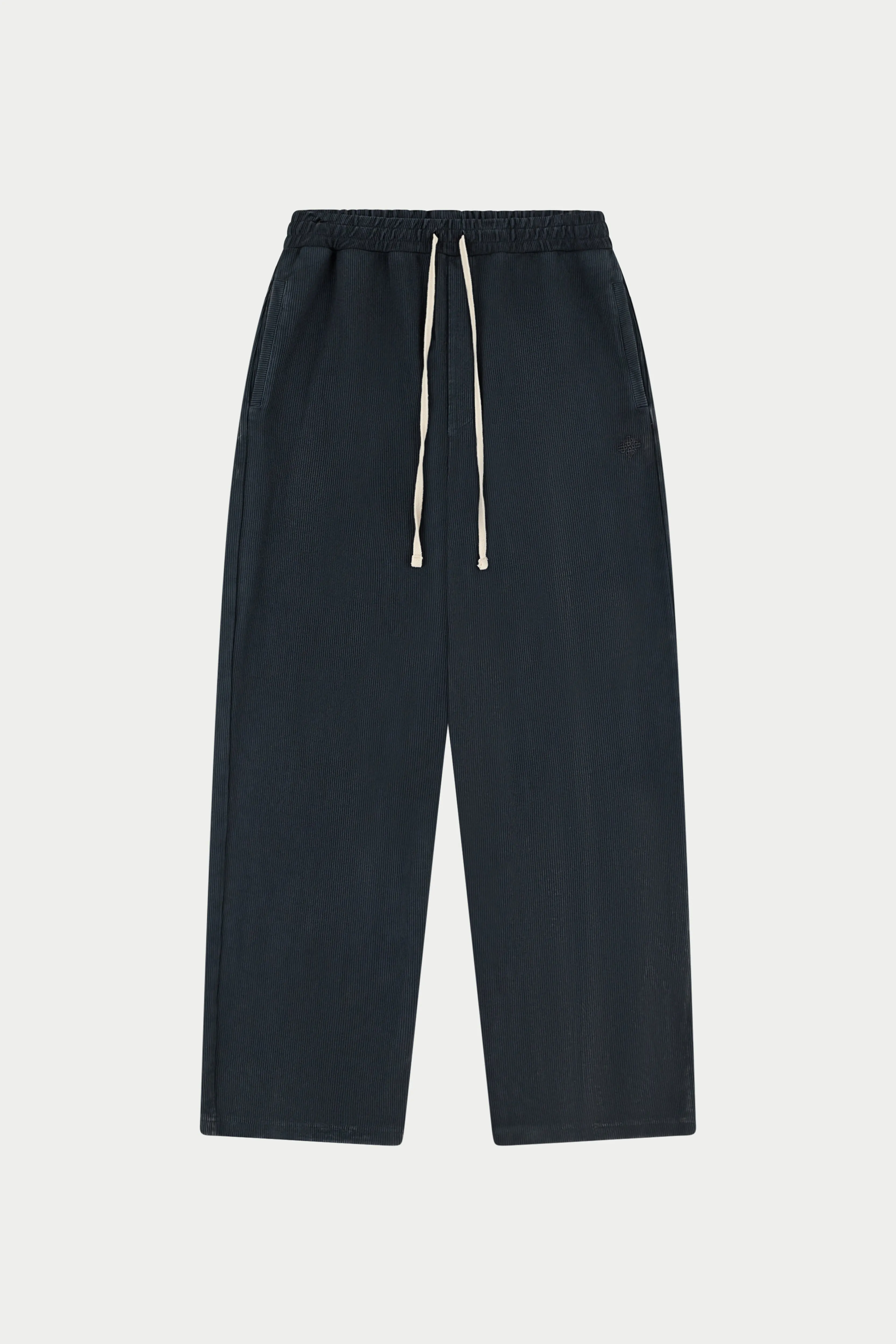 HEAVYWEIGHT WASHED RIBBED JERSEY JOGGERS - WASHED BLACK sold by The Couture Club