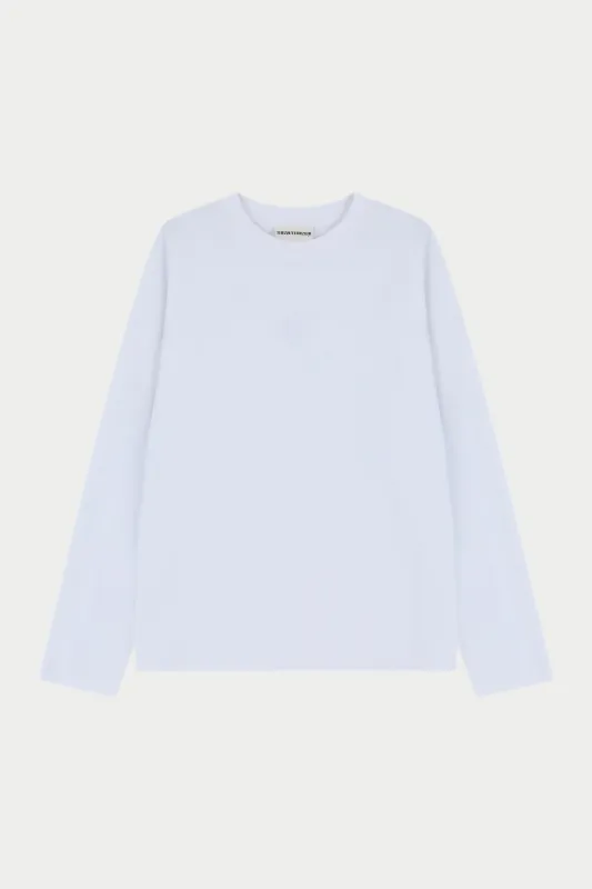 APPLIQUÉ EMBLEM LONG SLEEVE - WHITE sold by The Couture Club
