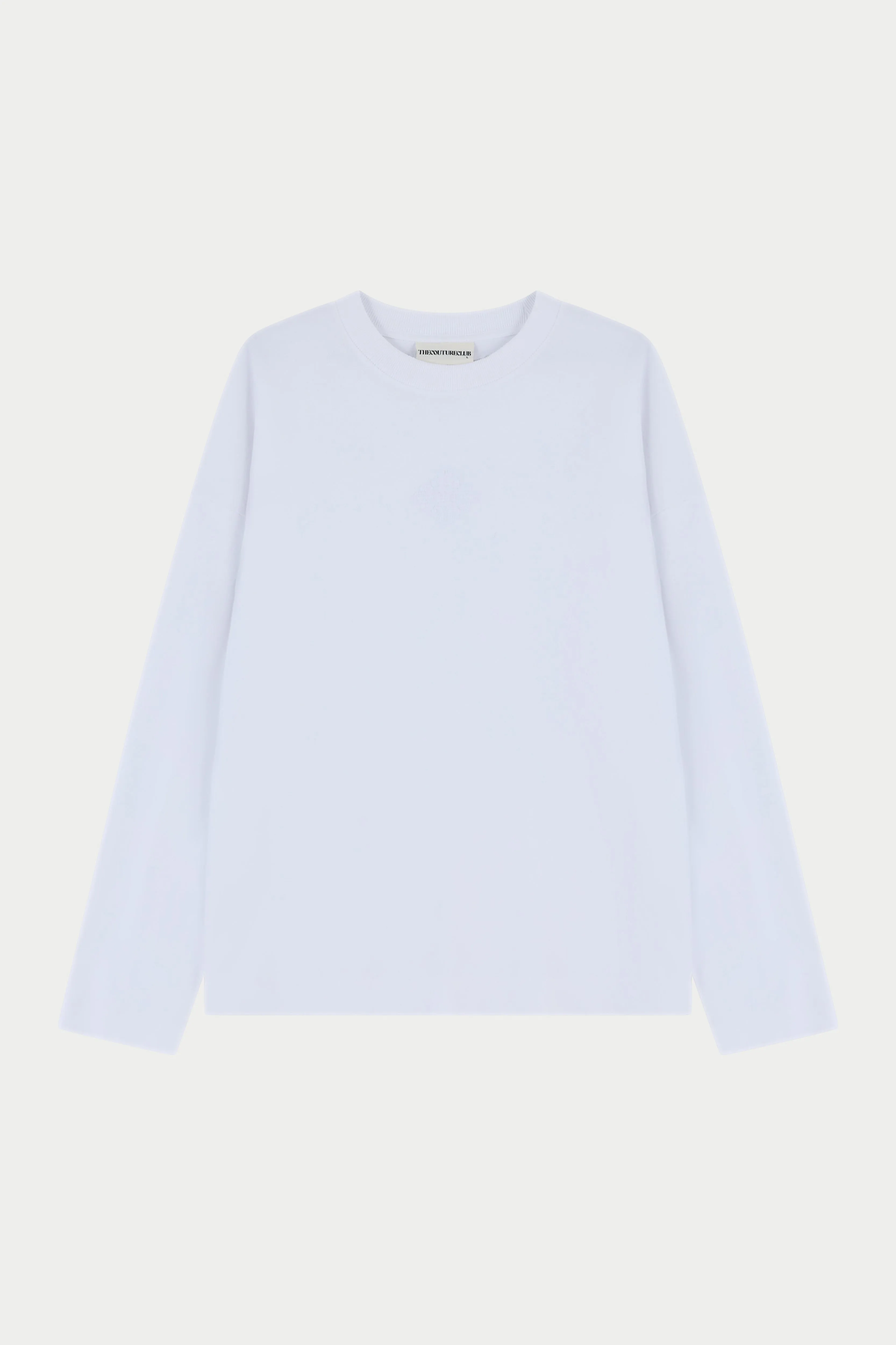 APPLIQUÉ EMBLEM LONG SLEEVE - WHITE sold by The Couture Club