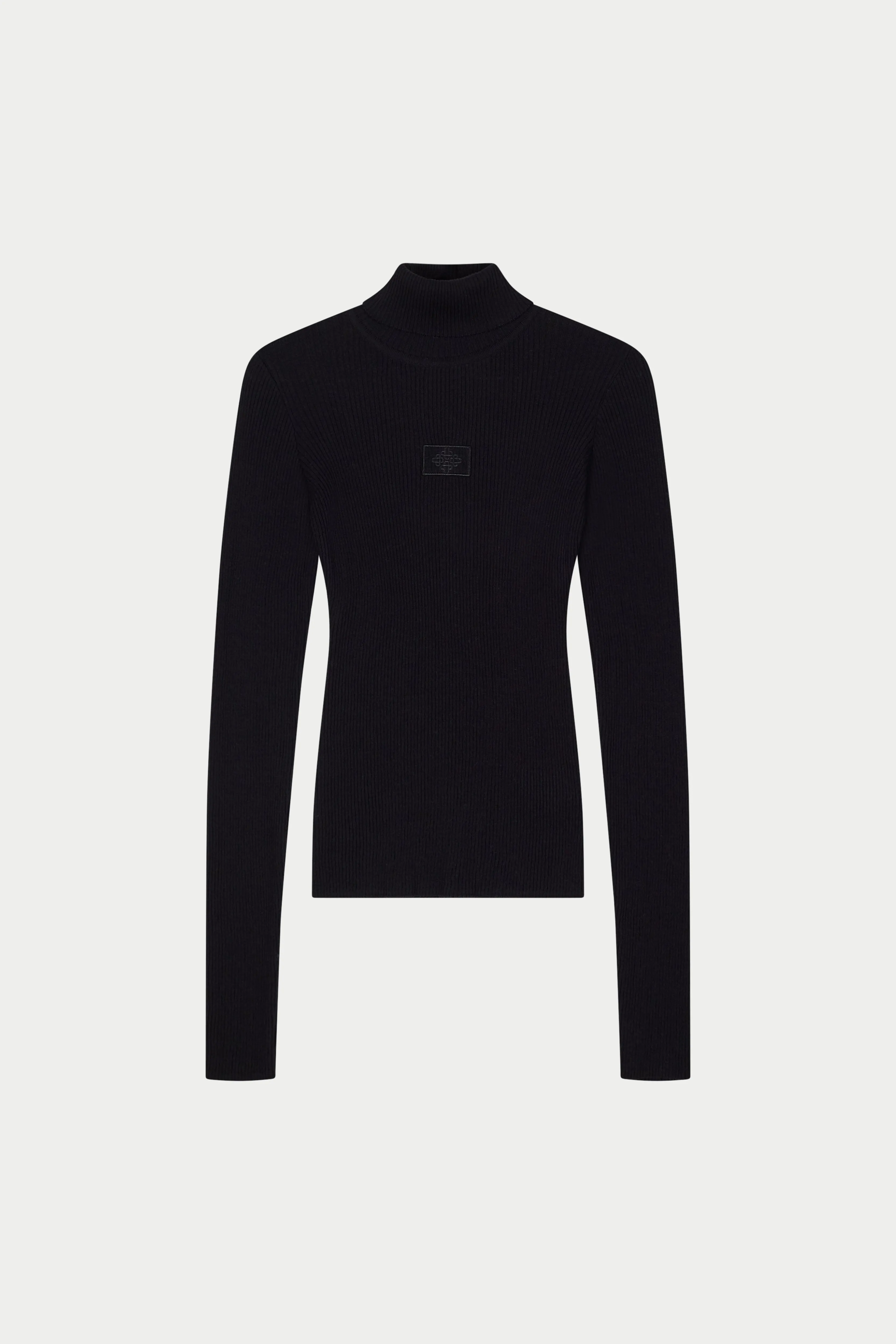RIBBED ROLL NECK TOP - BLACK sold by The Couture Club