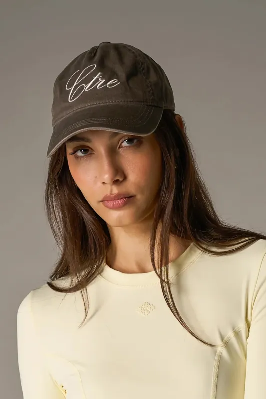 CTRE SCRIPT CAP - CHOCOLATE sold by The Couture Club