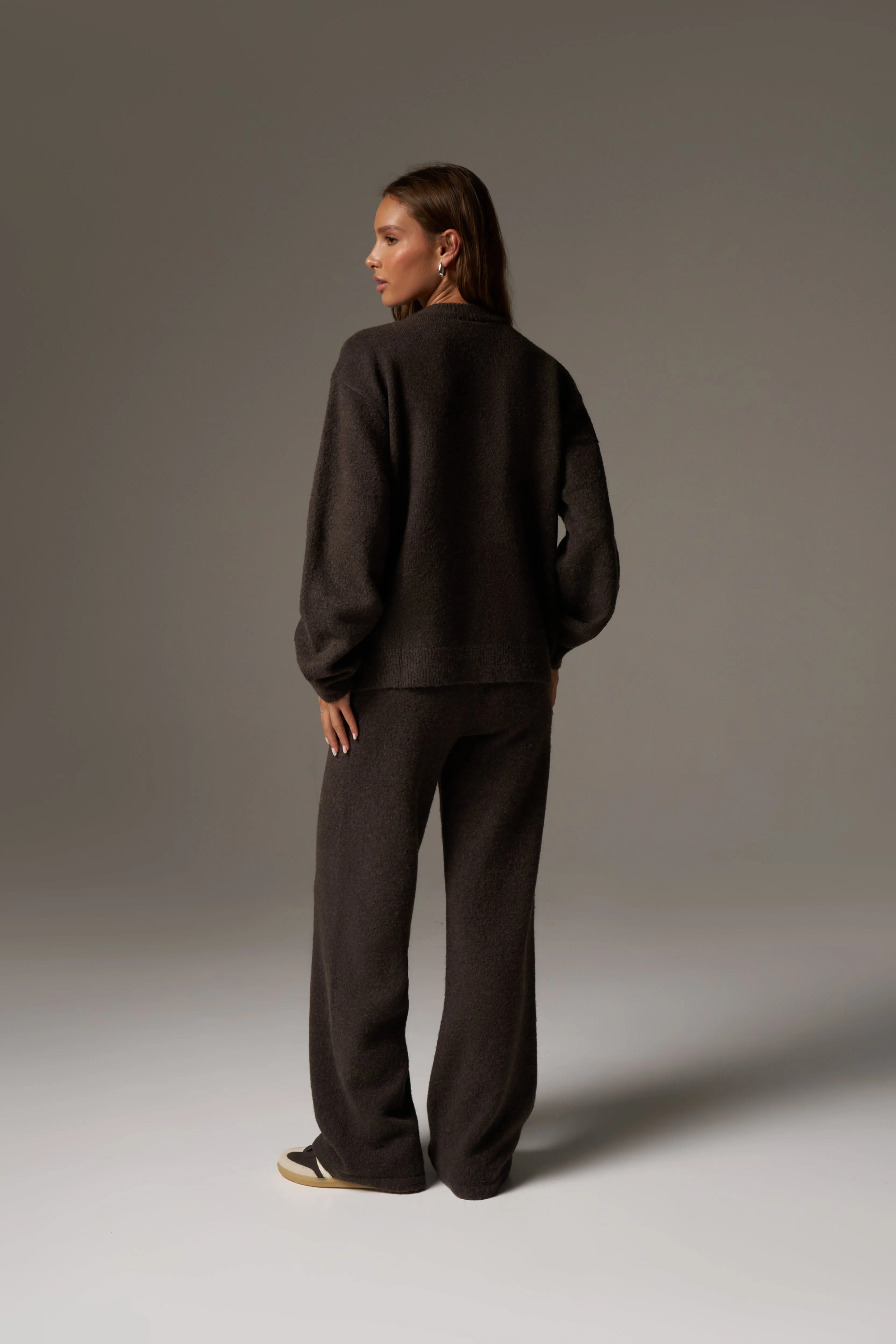 CTRE KNITTED JOGGERS - BROWN sold by The Couture Club product image thumbnail 5