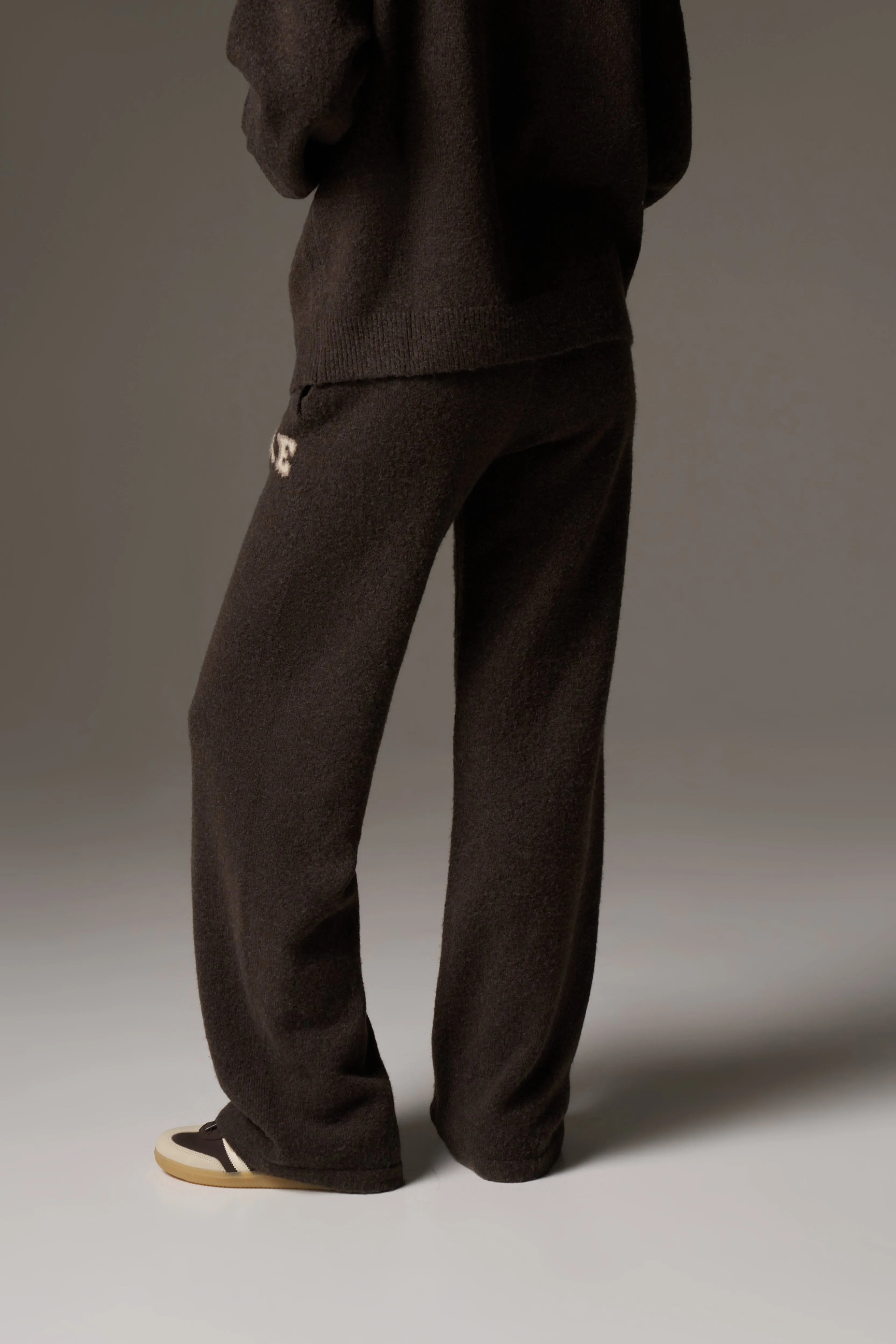 CTRE KNITTED JOGGERS - BROWN sold by The Couture Club product image thumbnail 4