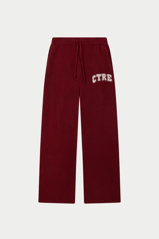 CTRE KNITTED JOGGERS - BURGUNDY sold by The Couture Club
