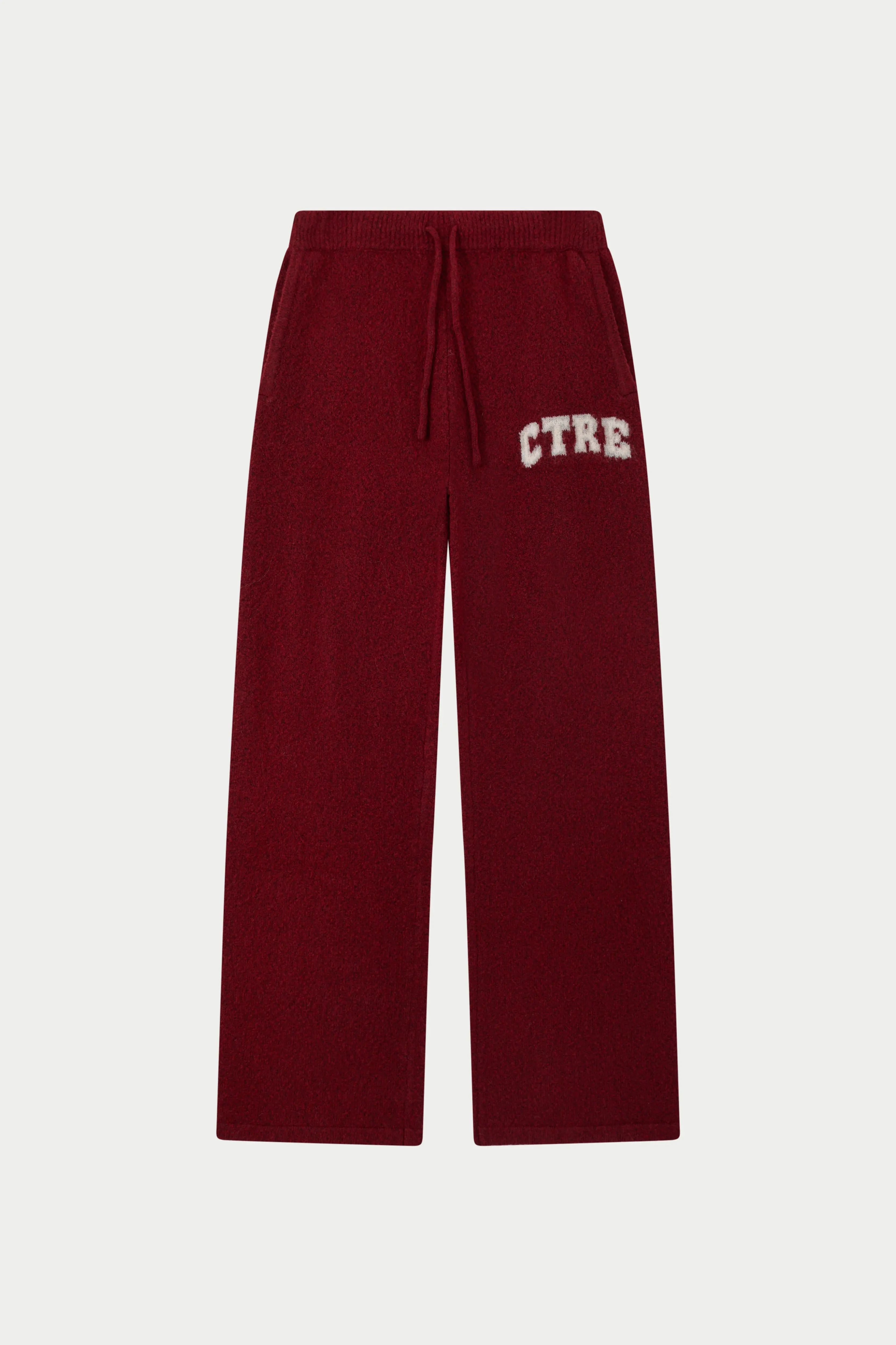 CTRE KNITTED JOGGERS - BURGUNDY sold by The Couture Club