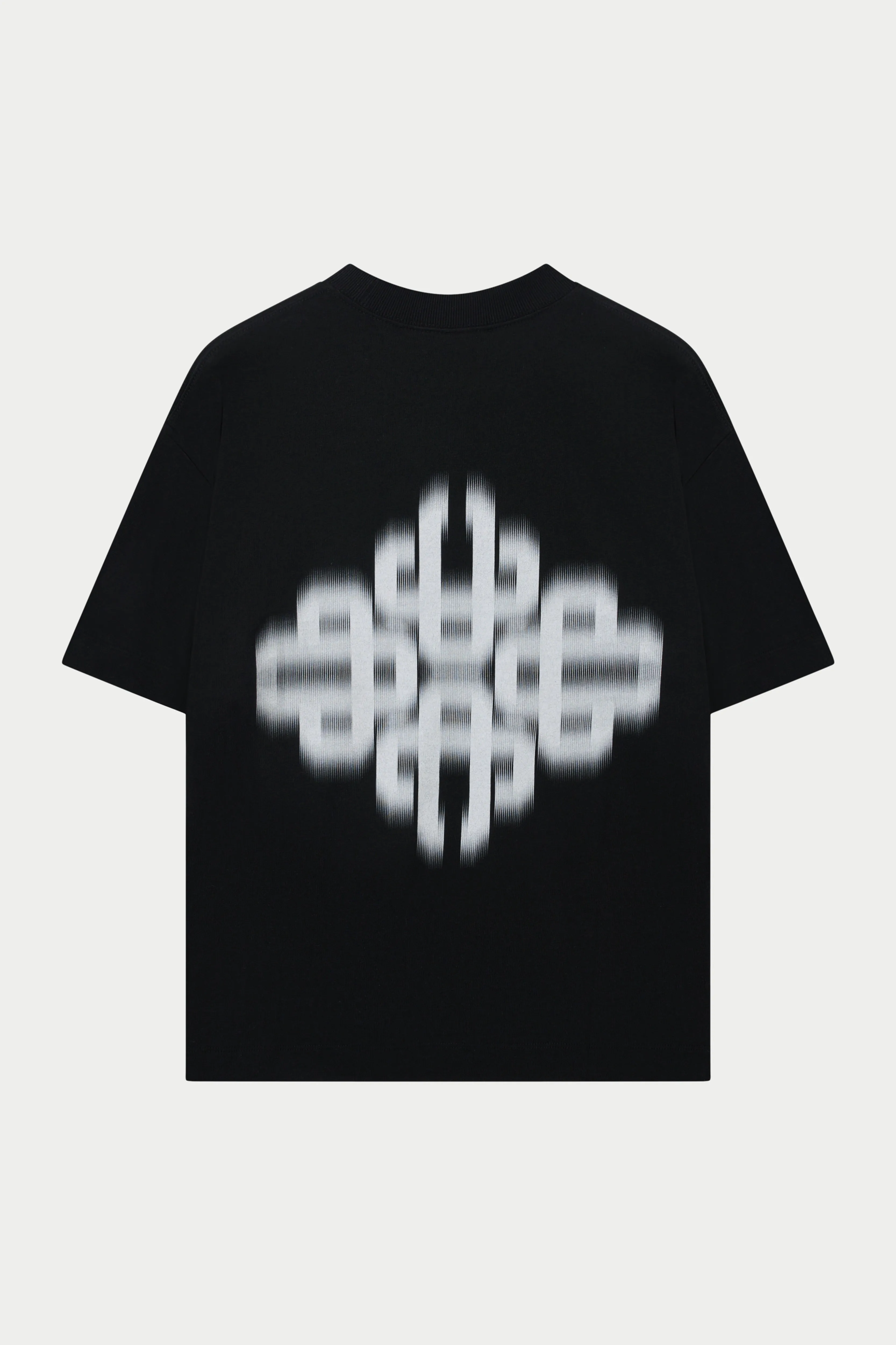 MOTION BLURRED EMBLEM T-SHIRT - BLACK sold by The Couture Club