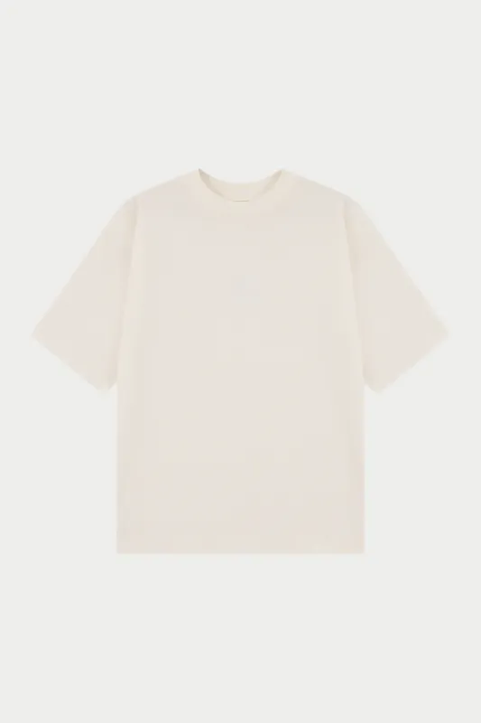 HEAVYWEIGHT BLANK T-SHIRT - OFF WHITE sold by The Couture Club
