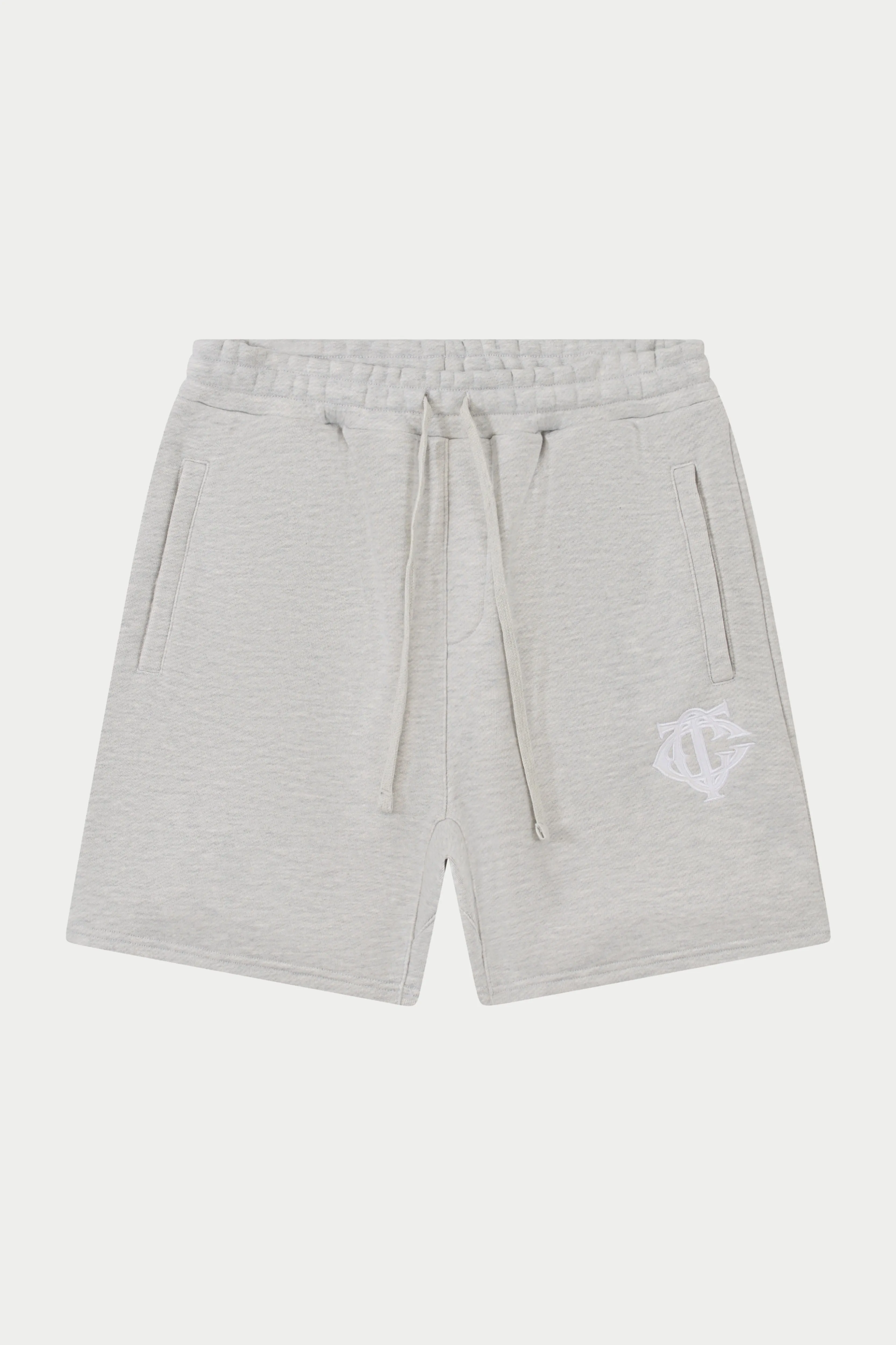 HEAVYWEIGHT MONOGRAM SHORTS - GREY MARL sold by The Couture Club