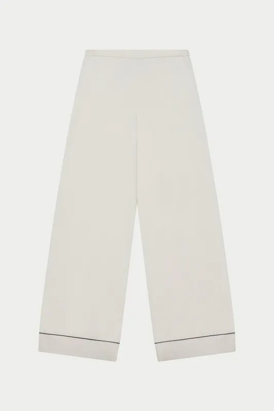 KNITTED PANEL TROUSERS - CREAM sold by The Couture Club