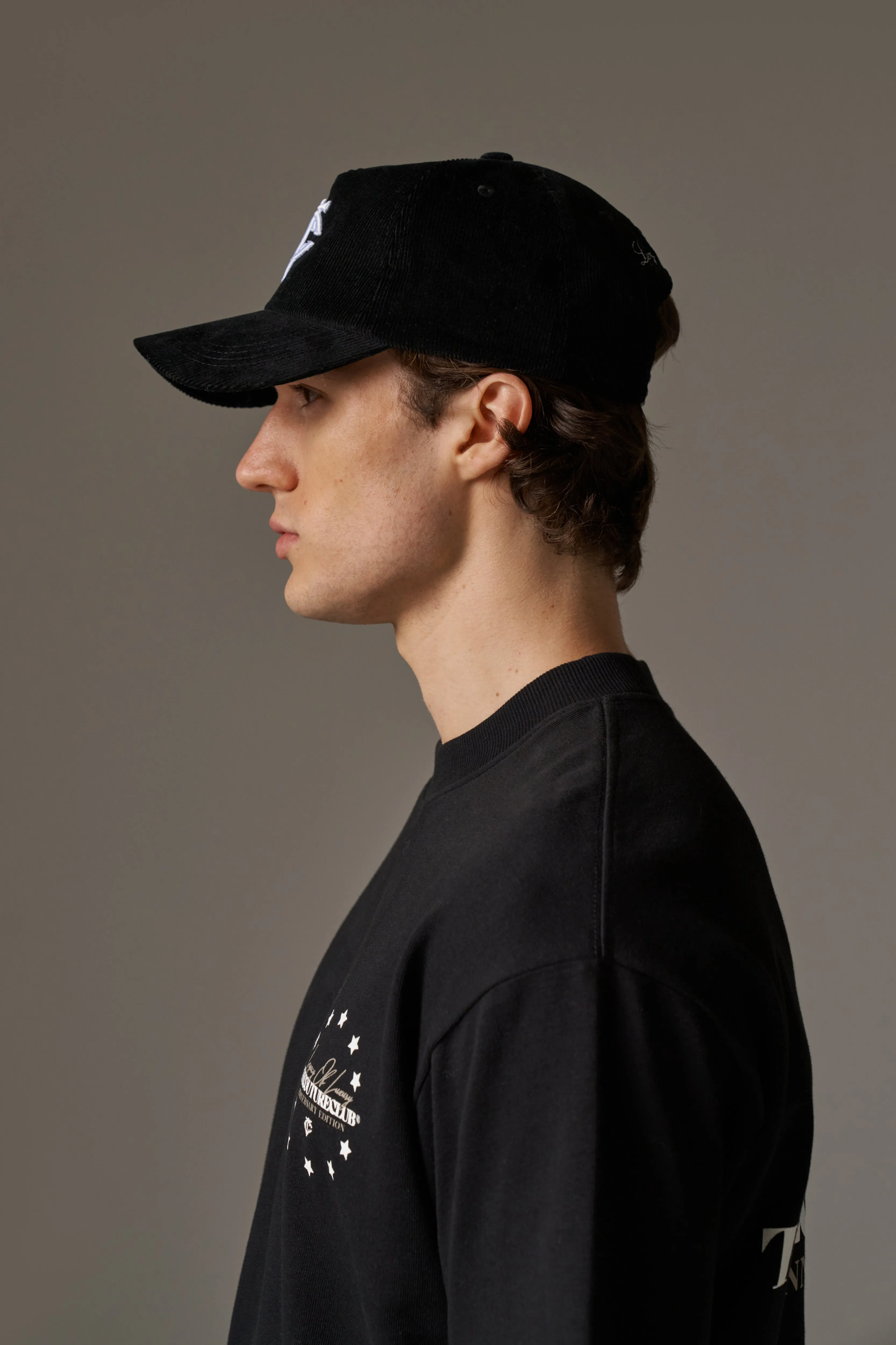 MONOGRAM CORD CAP - BLACK sold by The Couture Club product image thumbnail 4